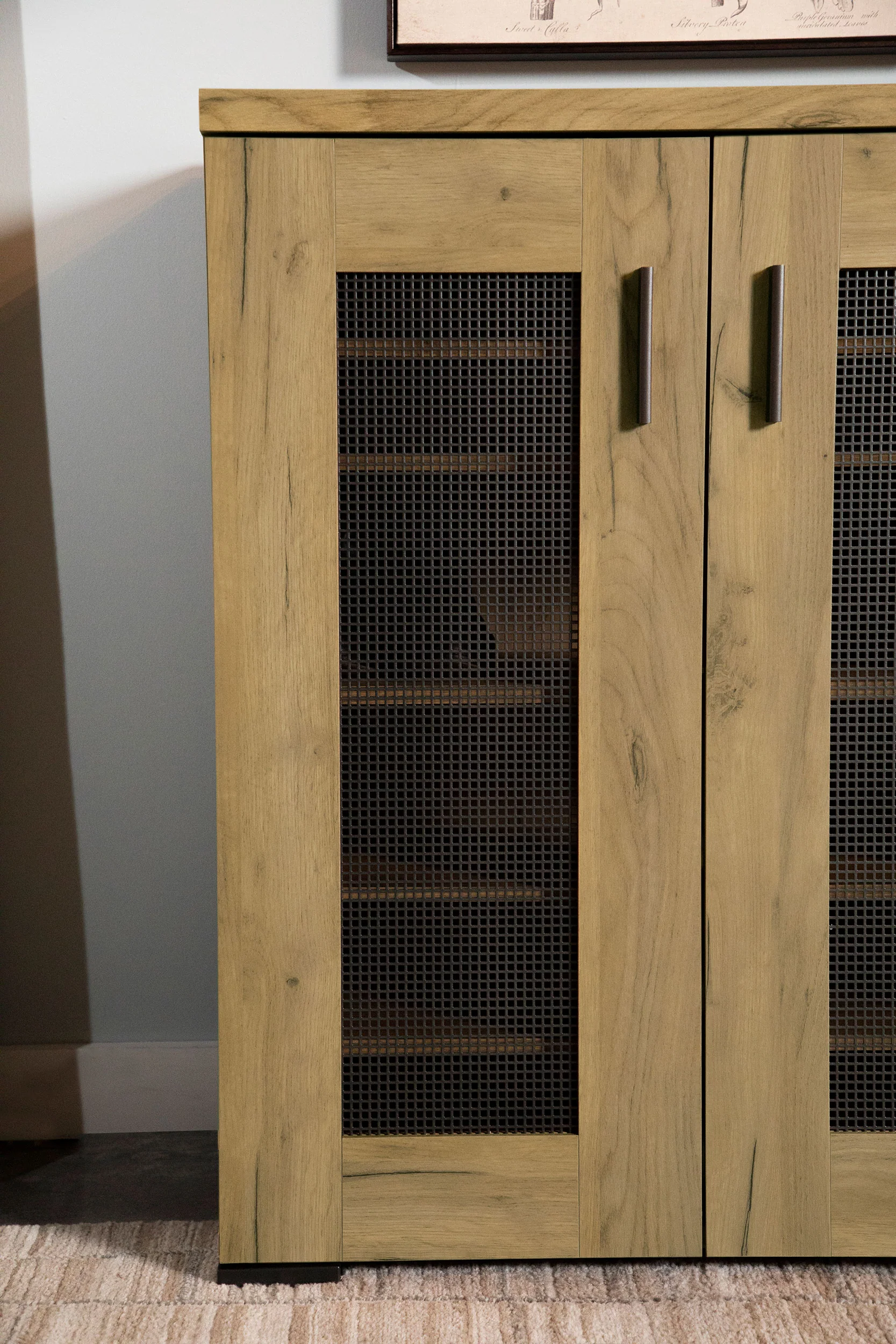 Bristol 6-Shelf Shoe Cabinet in Golden Oak Engineered Wood - Image 8