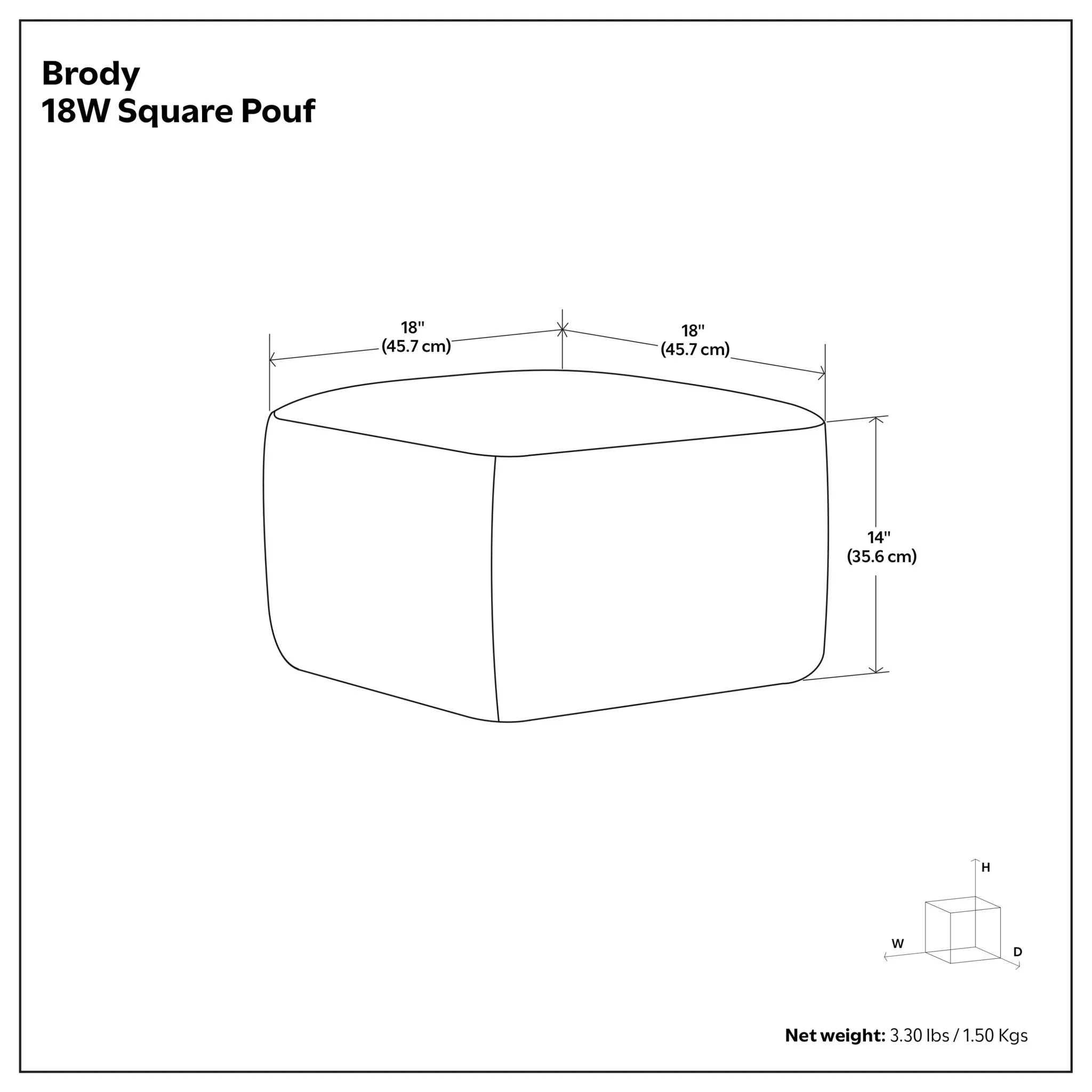 Brody - Versatile Square Pouf - Image 20