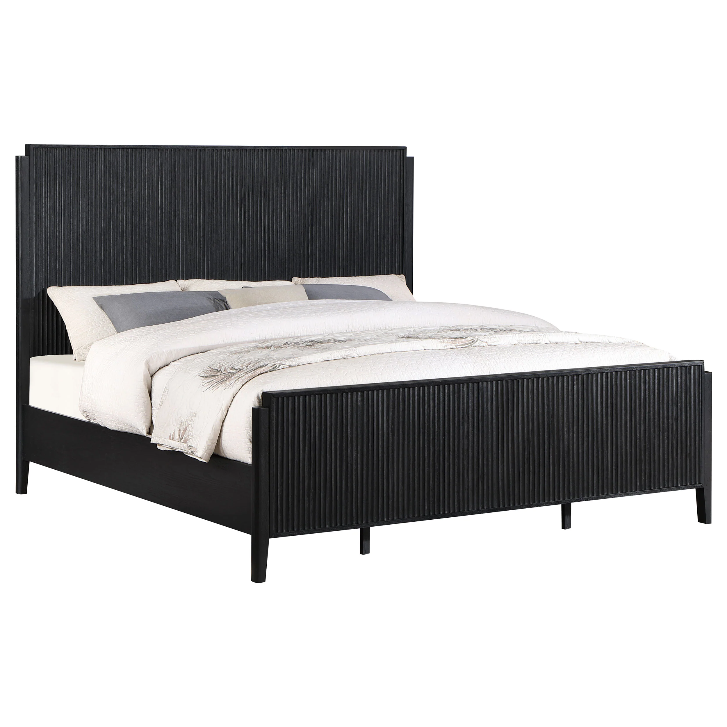Brookmead Wood Eastern King Panel Bed Black - Image 5