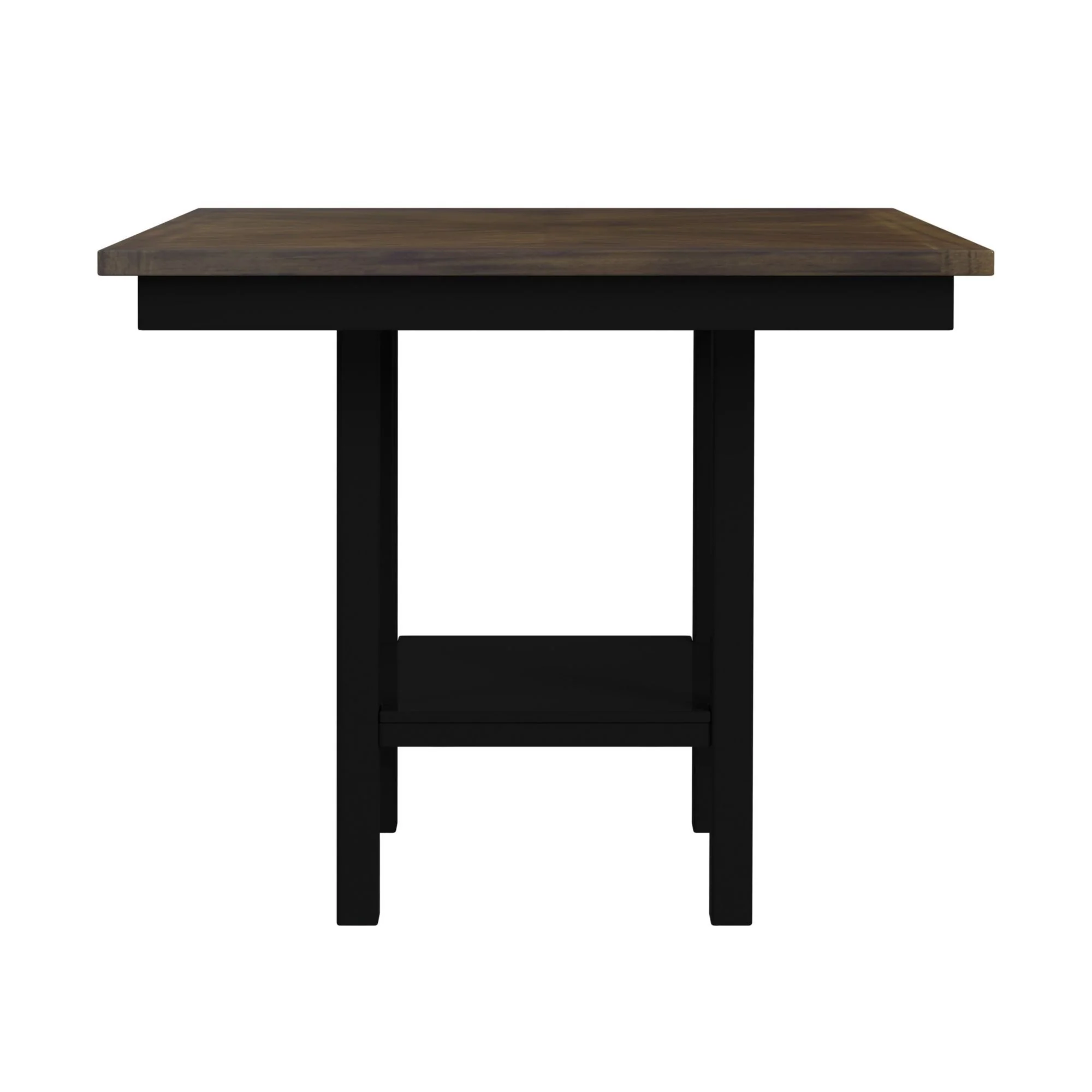 Brooks - 5 Piece Counter Set With Table And 4 Upholstered Seat & Wood Back Chairs - Medium Brown & Black - Image 8