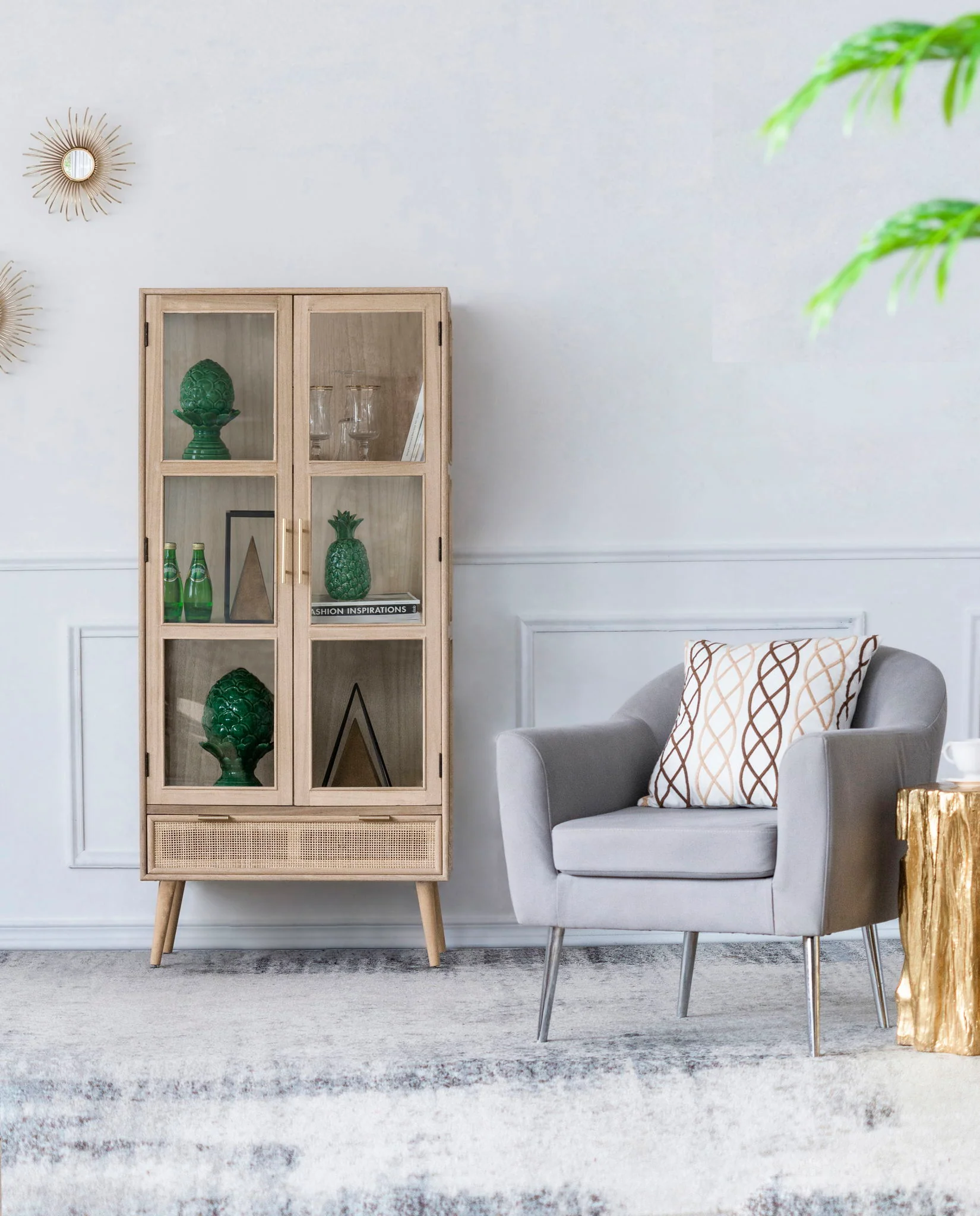 Cabinet - Brown - Wood - Image 3