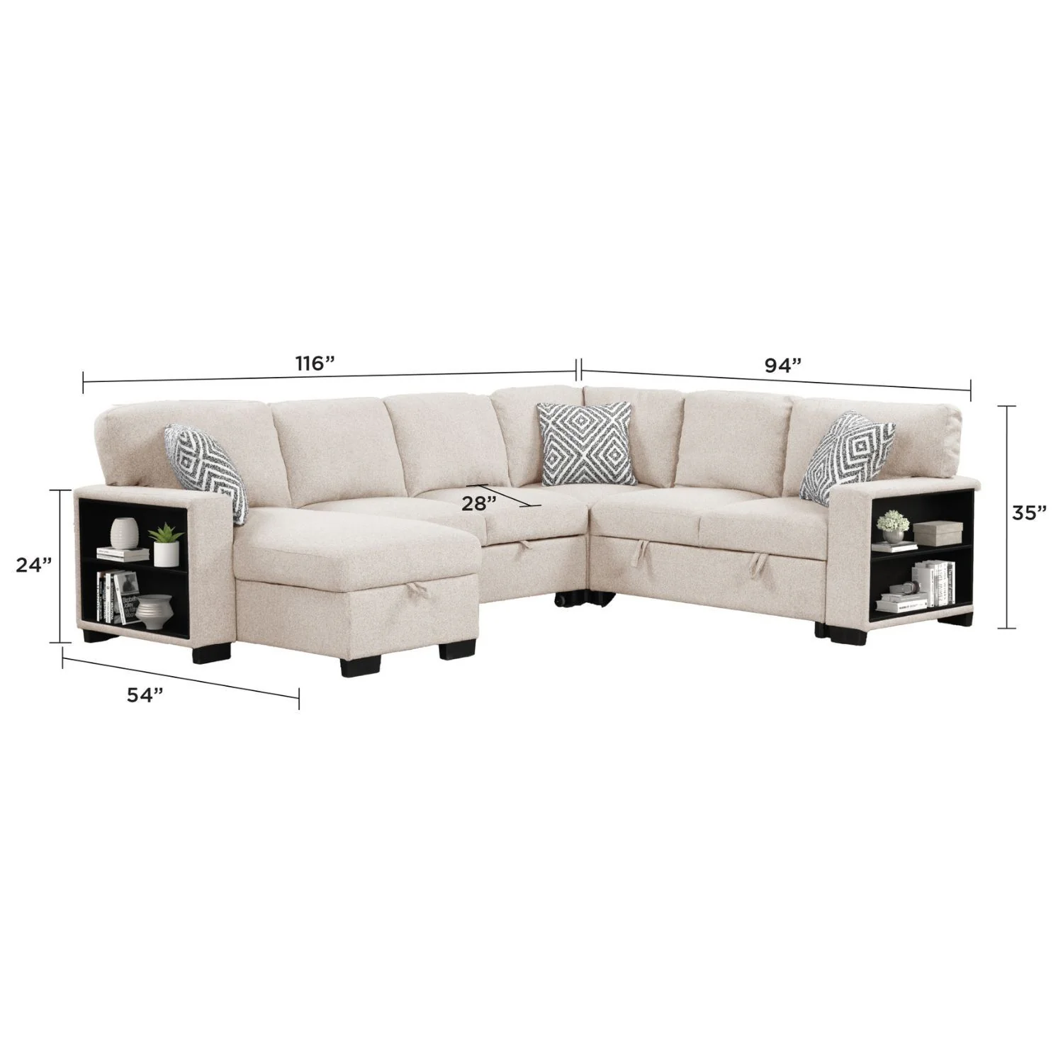 Cairo - Sectional With Pullout Sleeper - Image 16