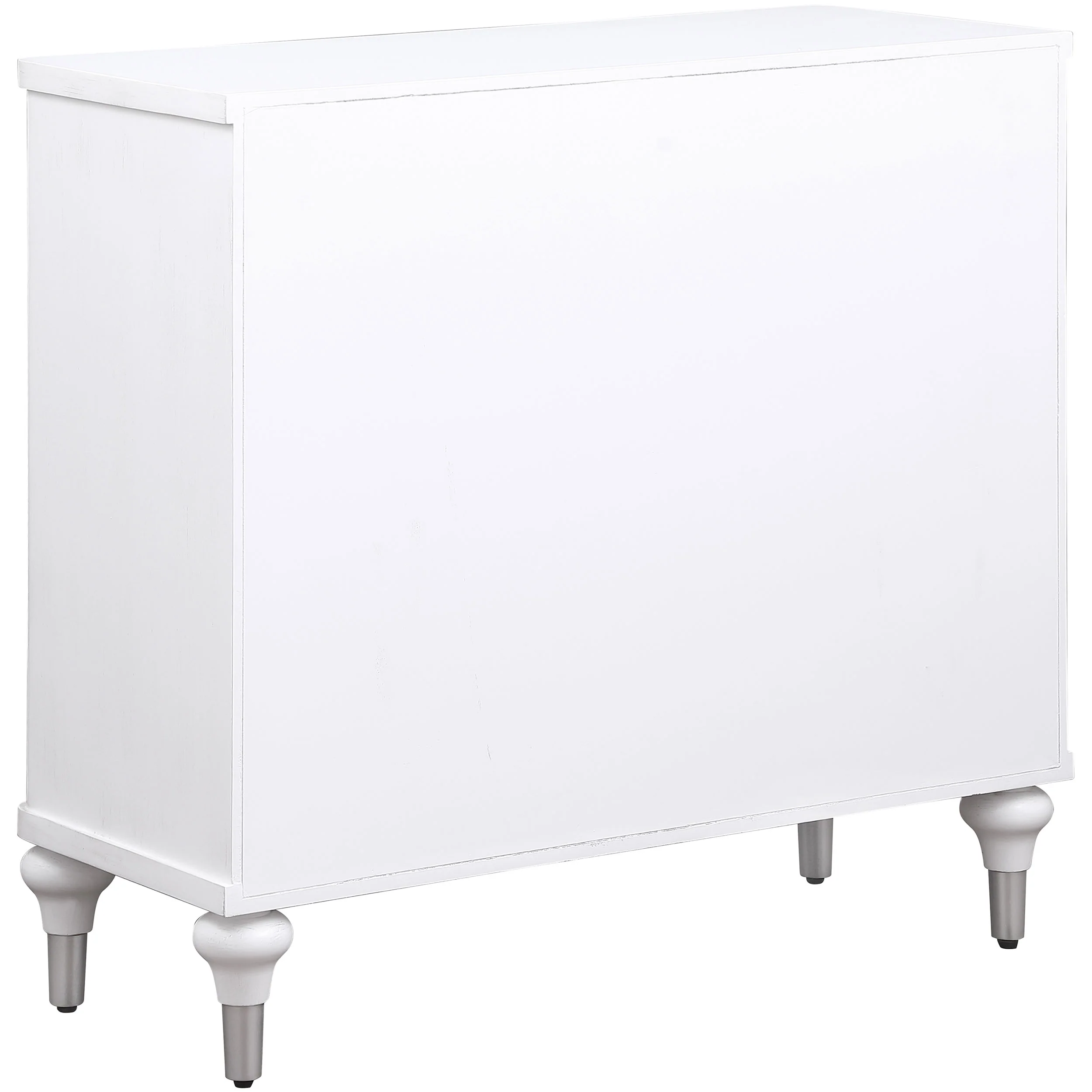 Cardella 2-Door Mandala Accent Cabinet in Distressed White - Image 8