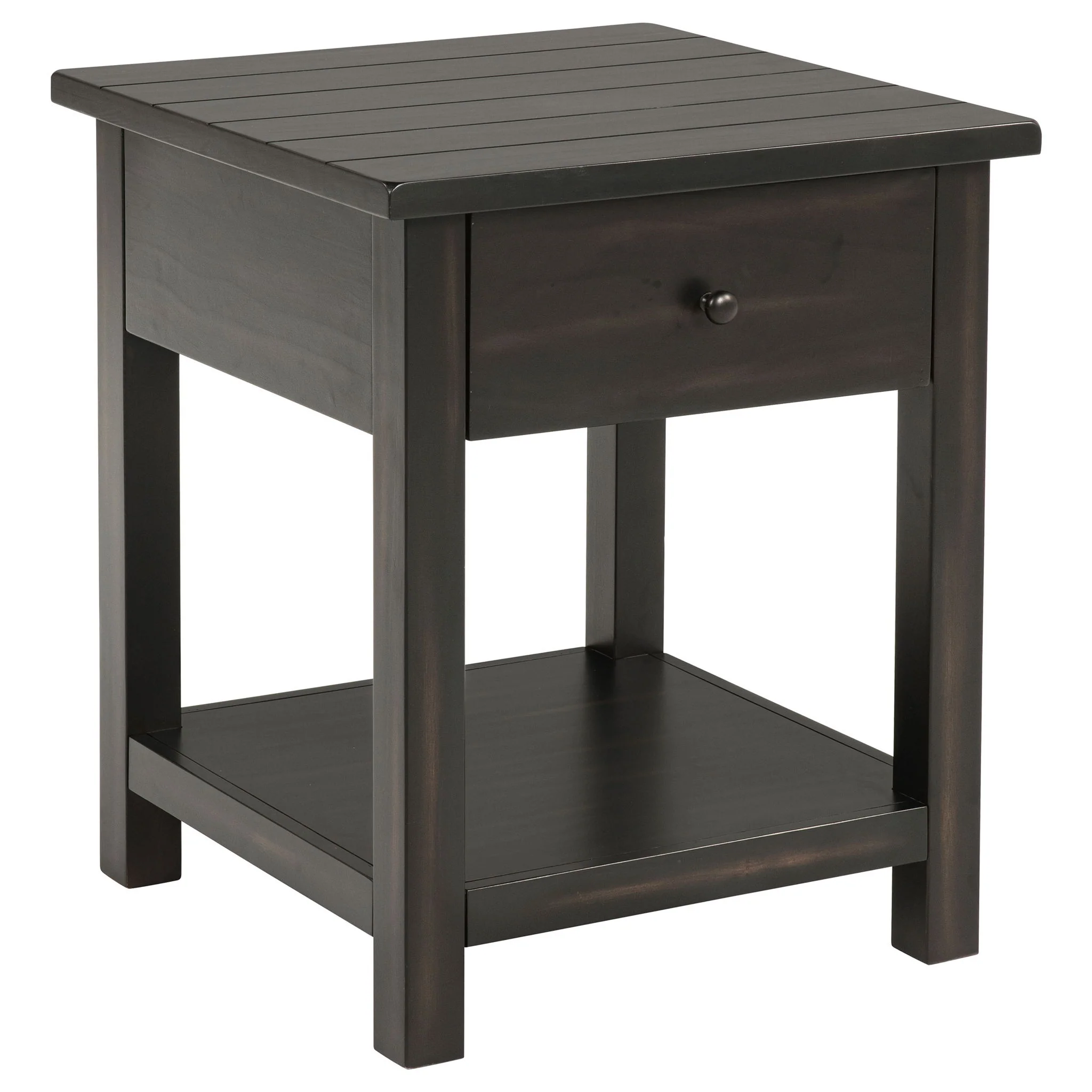 Castleton - 1 Drawer Wood End Table With Shelf - Image 2