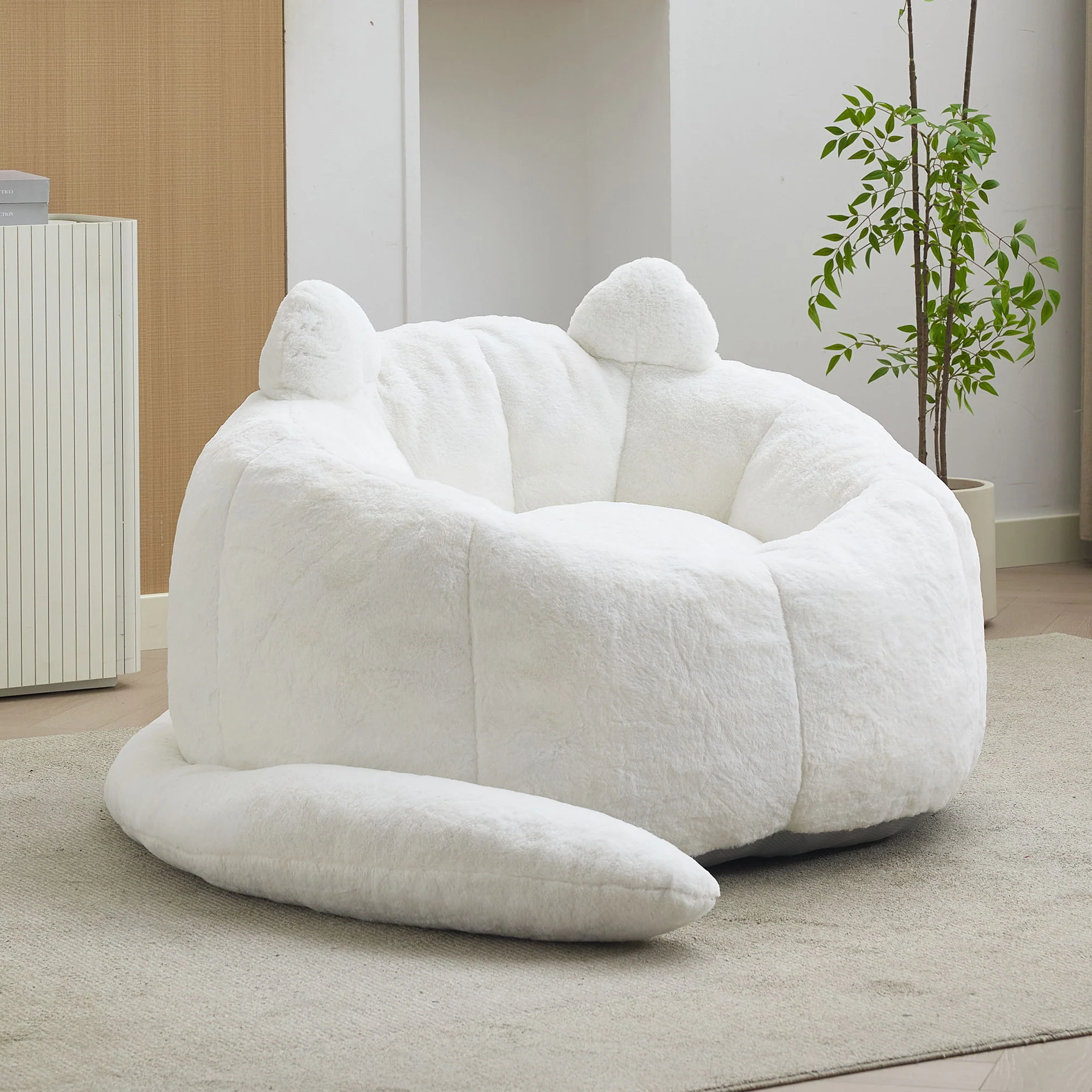 Cat Shaped Bean Bag Sofa With Long Tail - Image 7