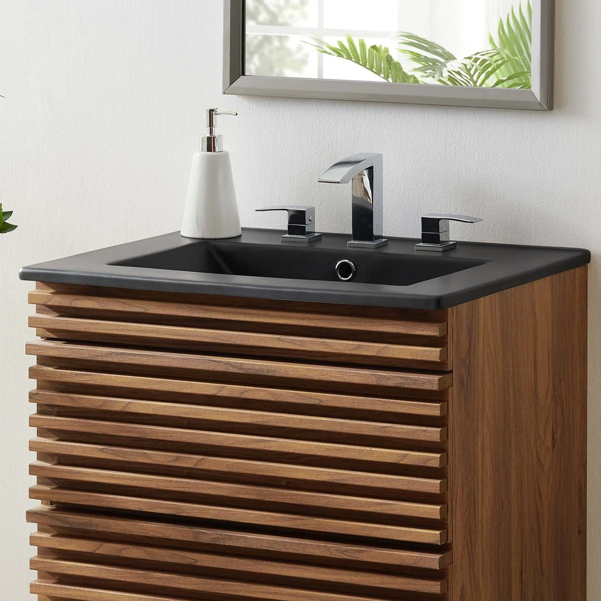Ceramic Bathroom Sink – Rectangular Basin with Countertop, Available Single or Double - Image 19