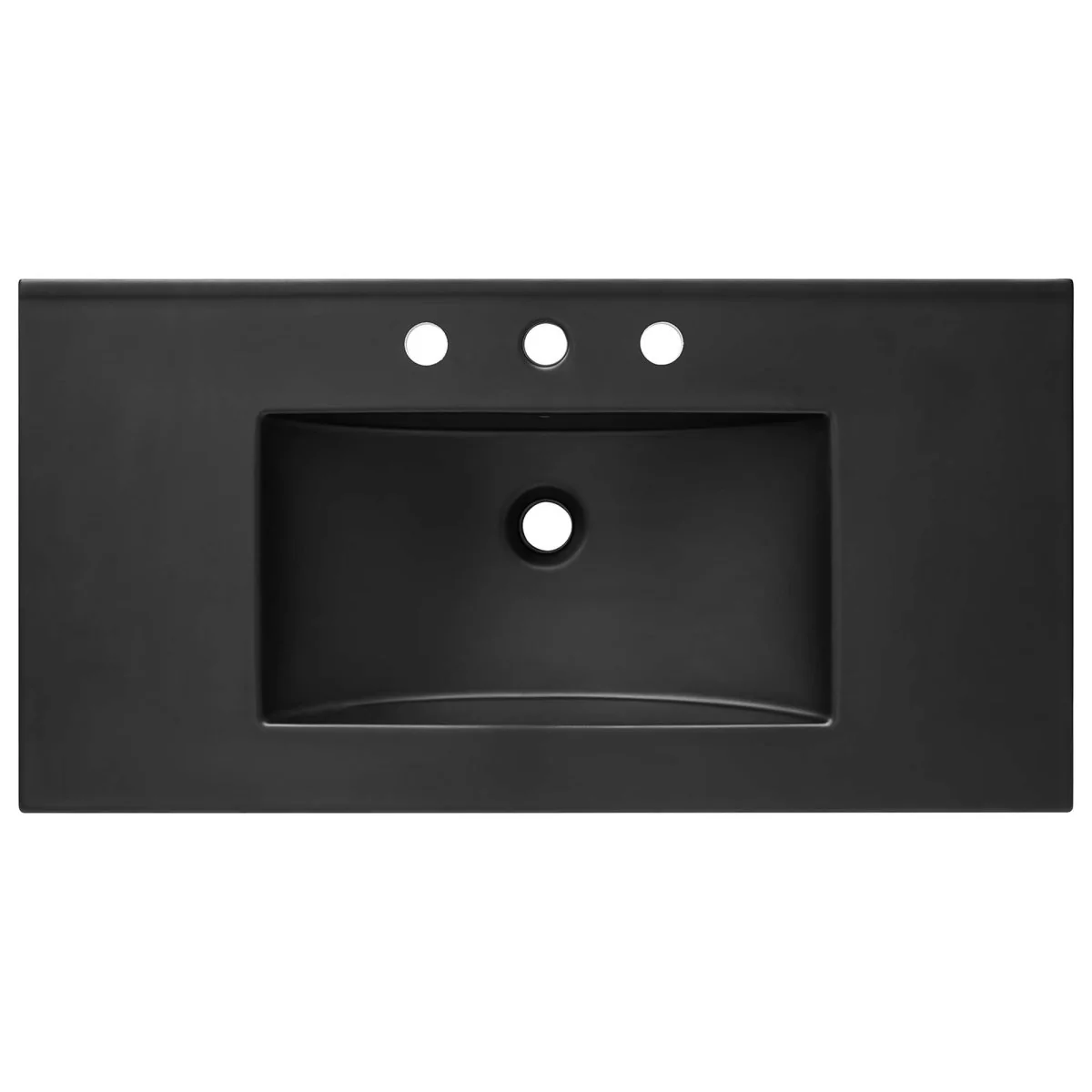 Ceramic Bathroom Sink – Rectangular Basin with Countertop, Available Single or Double - Image 28