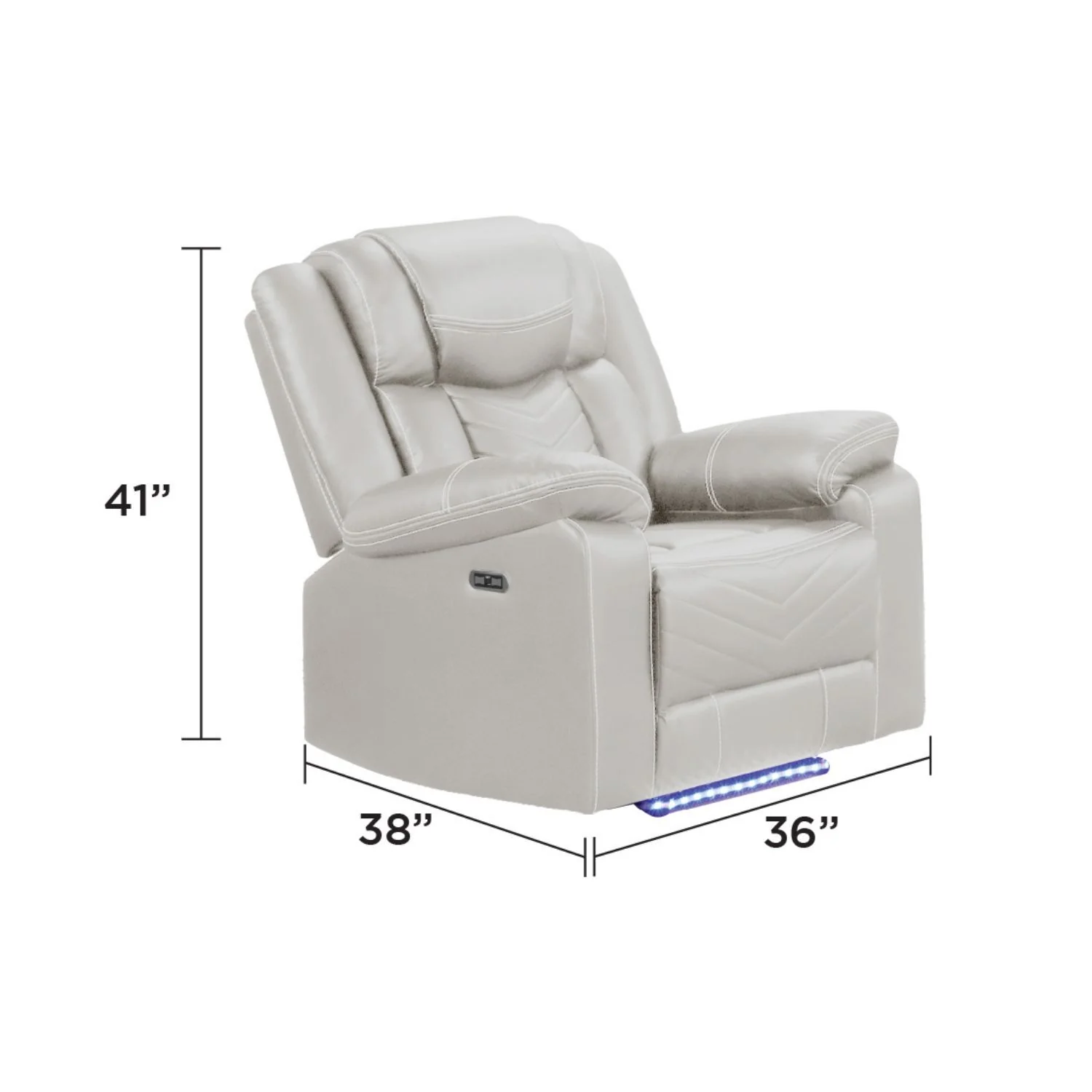 Challenger - LED Power Recliner Chair - Image 7