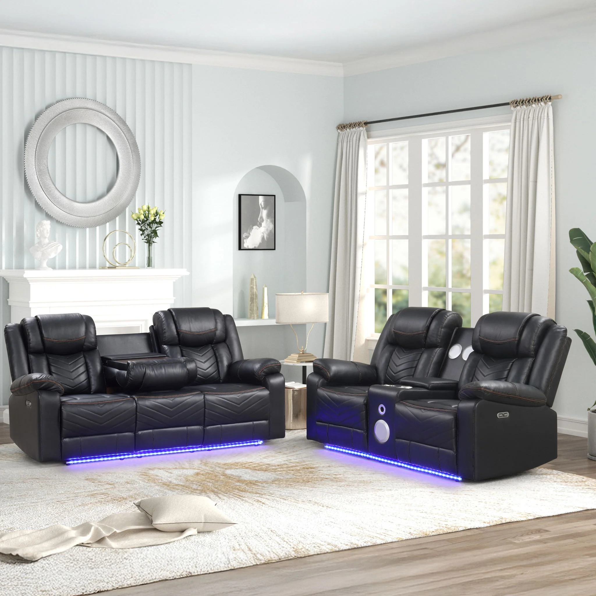 Challenger - LED Power Recliner Set - Image 25