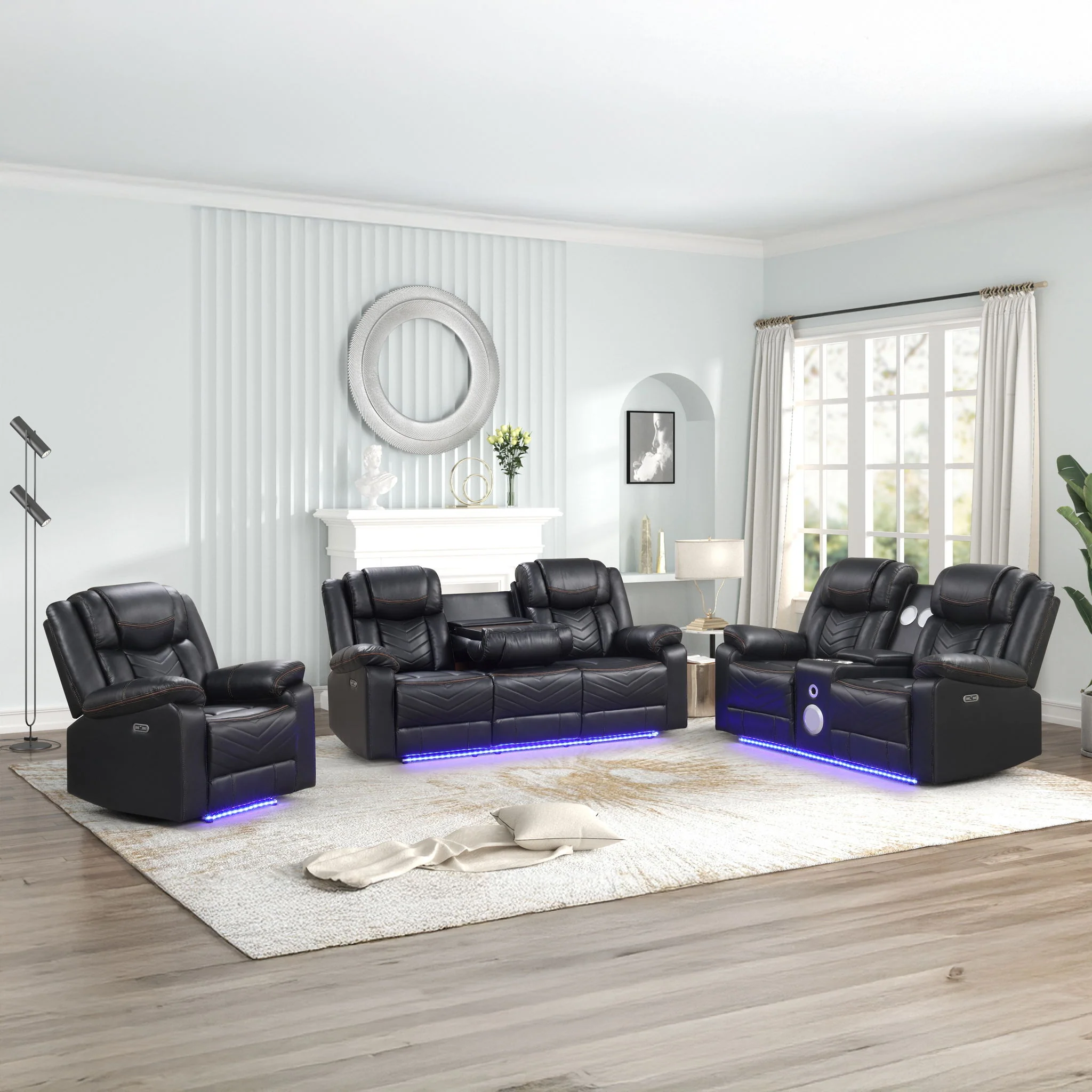 Challenger - LED Power Recliner Set - Image 28