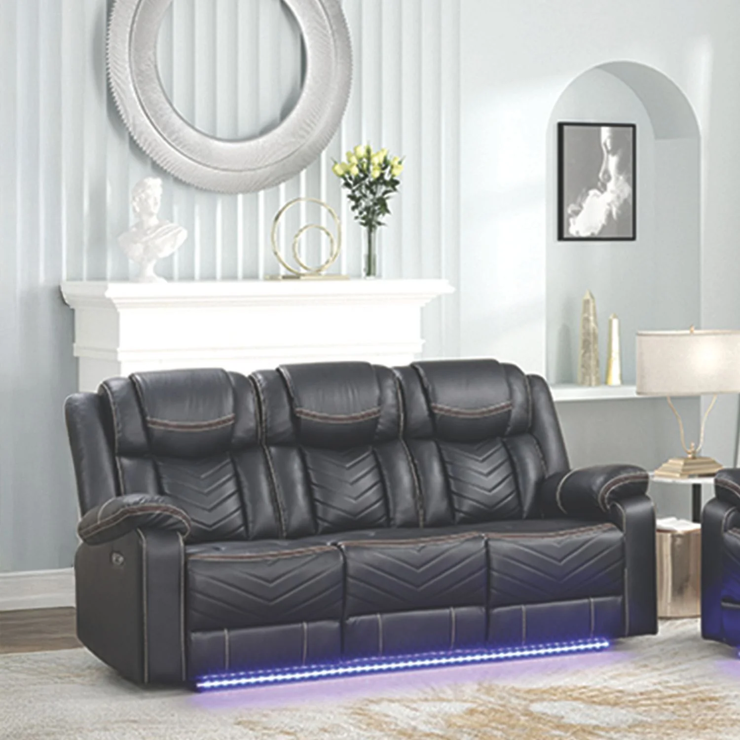 Challenger - LED Power Recliner Sofa - Image 15