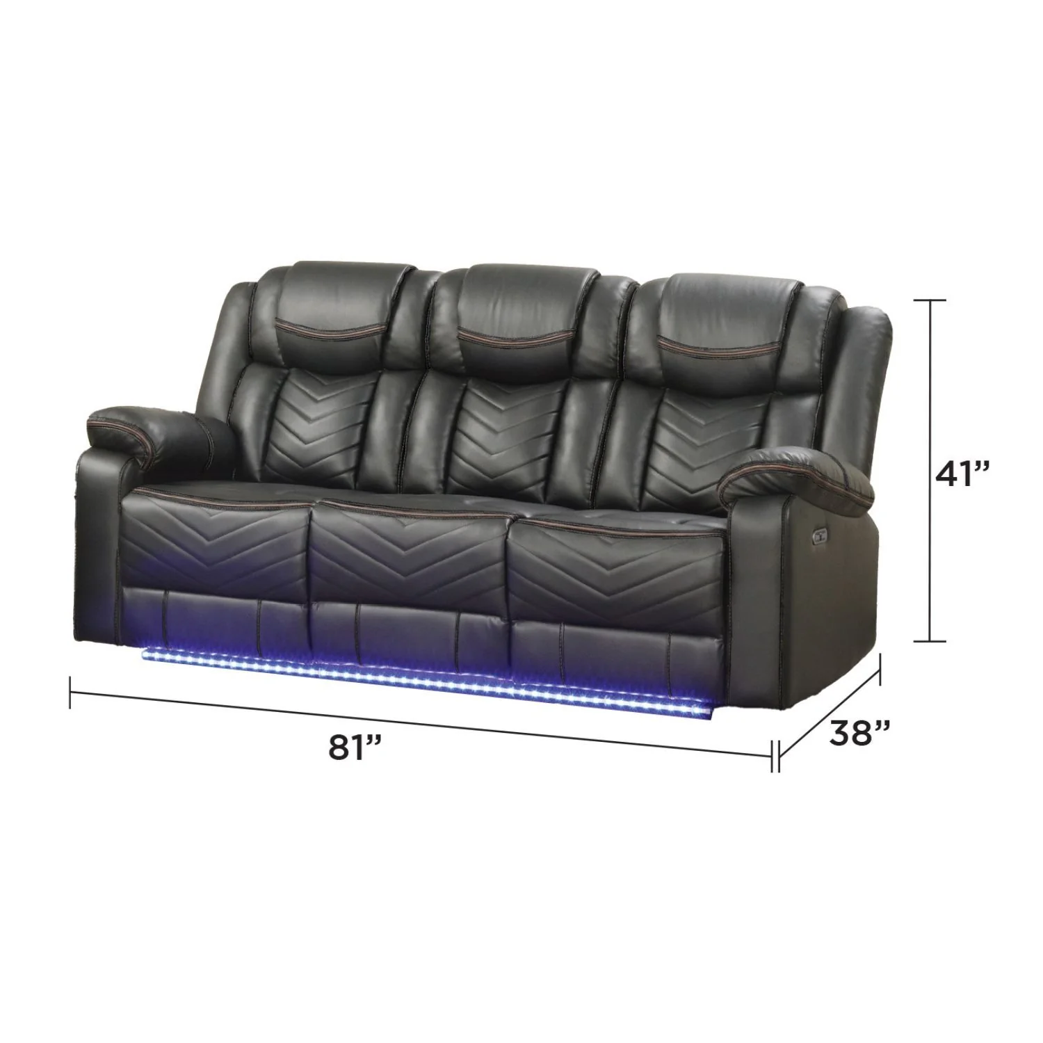 Challenger - LED Power Recliner Sofa - Image 16