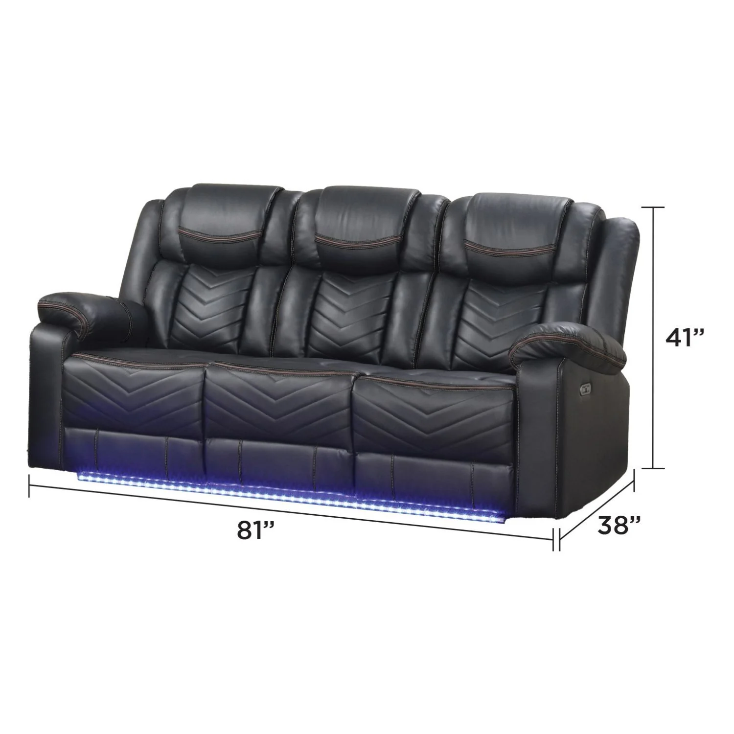 Challenger - LED Power Recliner Sofa - Image 7
