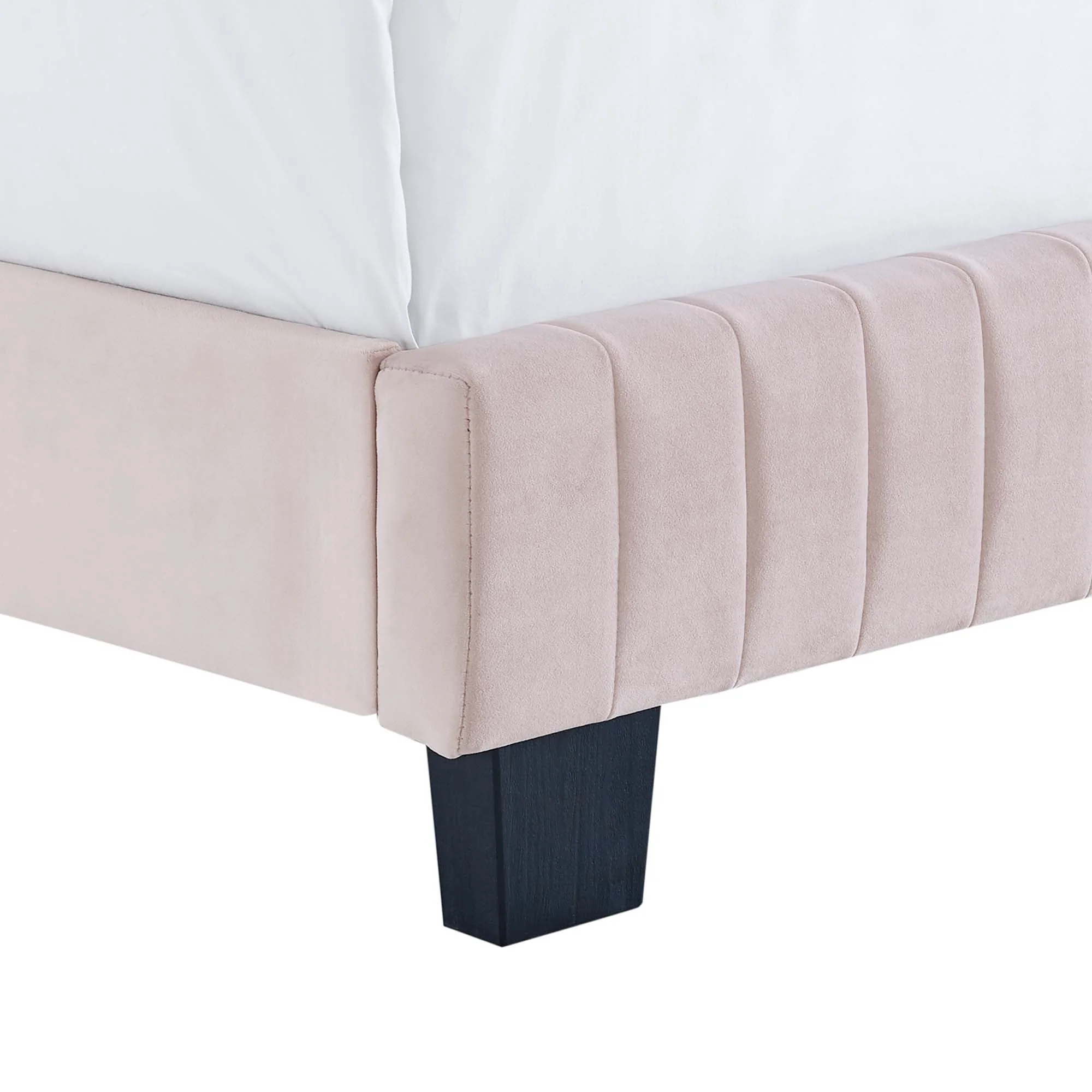 Channel Tufted Performance Velvet Bed - Image 24