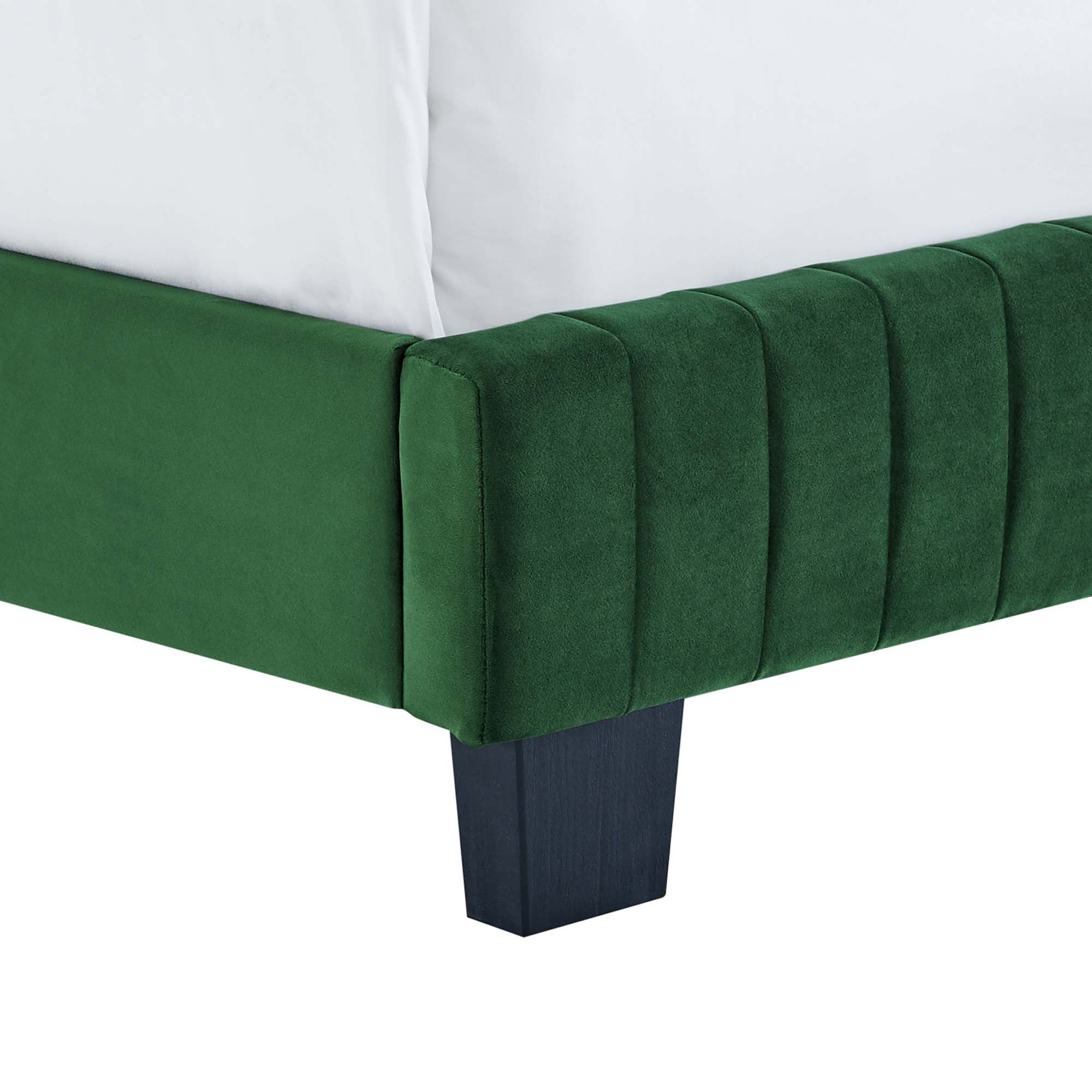 Channel Tufted Performance Velvet Bed - Image 44