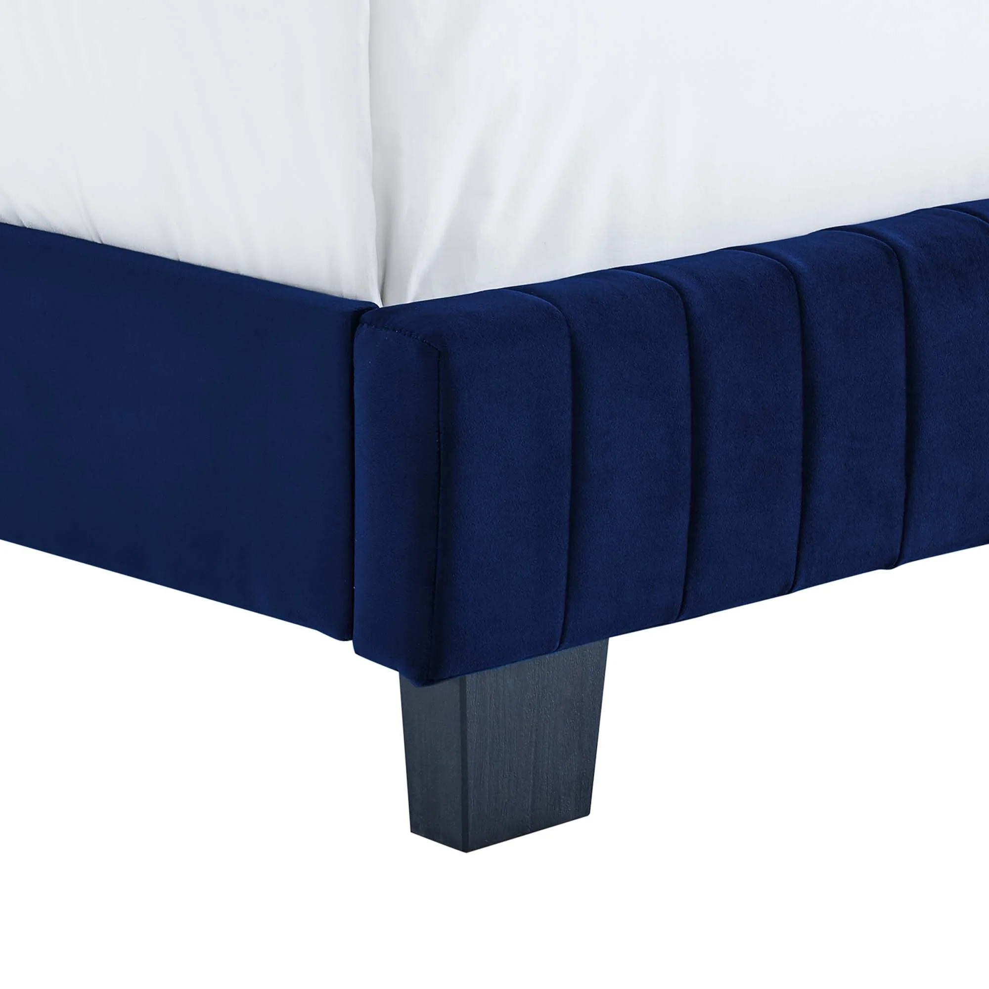 Channel Tufted Performance Velvet Bed - Image 69