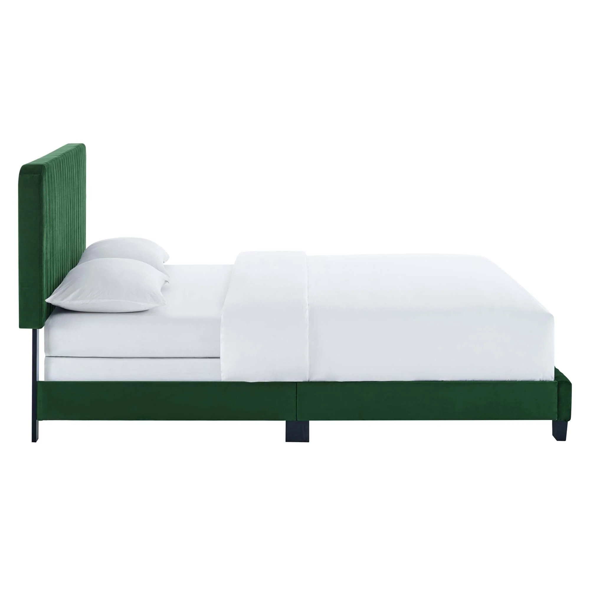 Channel Tufted Performance Velvet Bed - Image 78