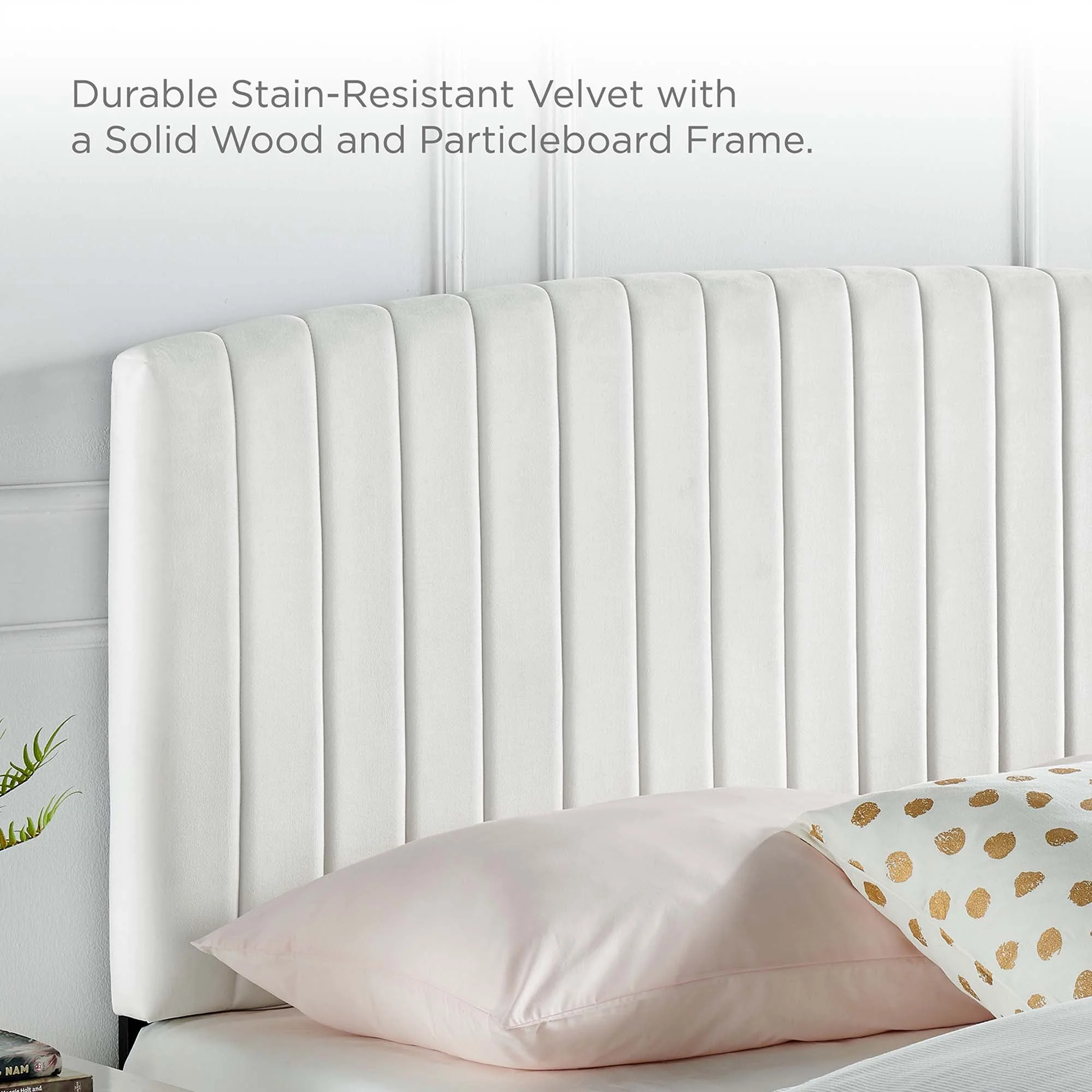 Channel Tufted Performance Velvet Platform Bed - Image 18