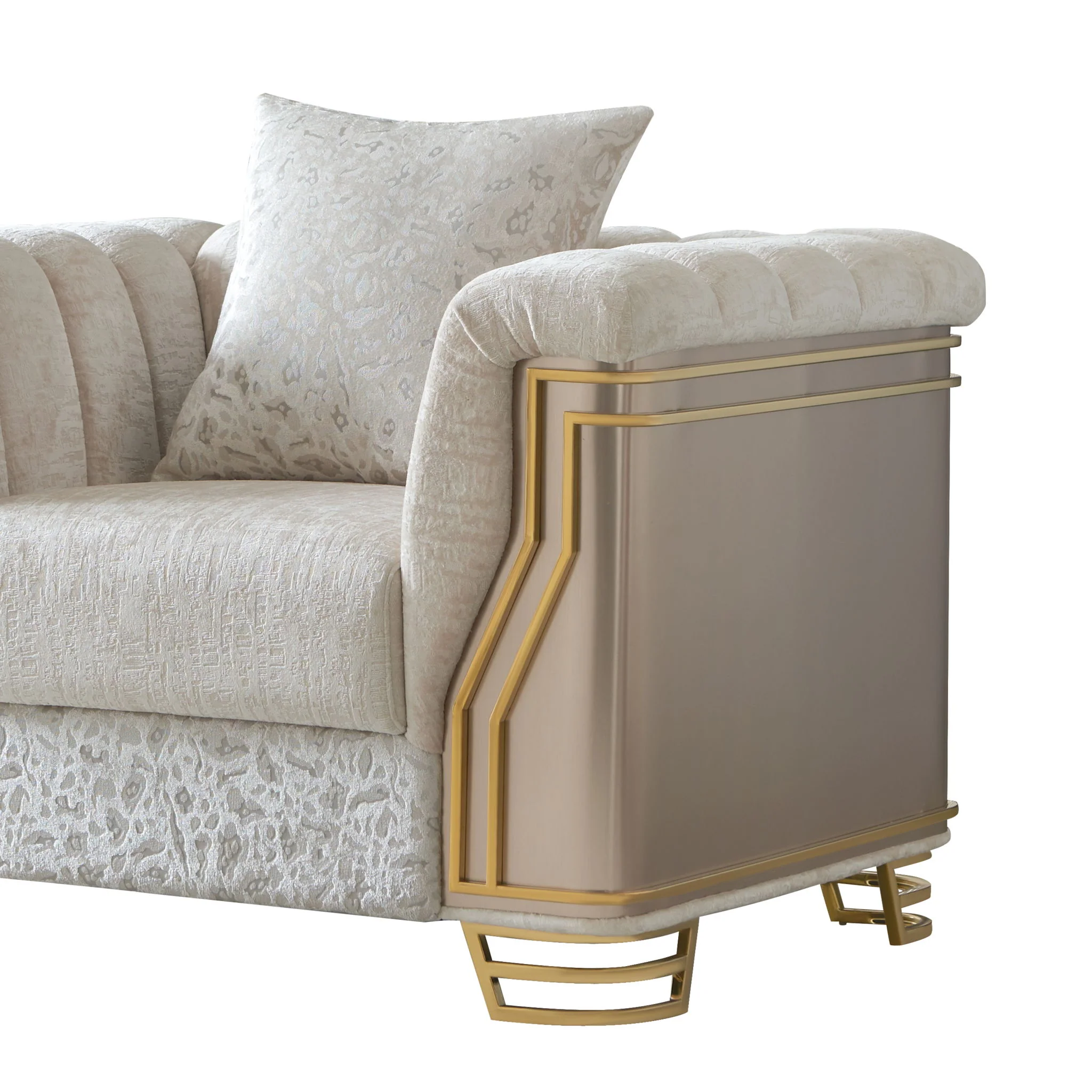 Chateau - Chair - Cream / Brown - Image 6