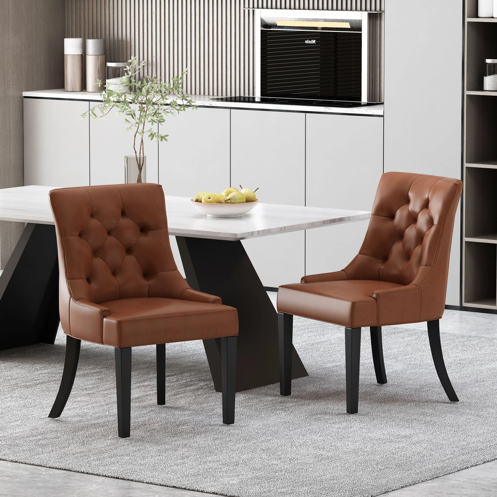 Cheney - Contemporary Dining Chair Tufted Upholstery (Set of 2) - Image 6