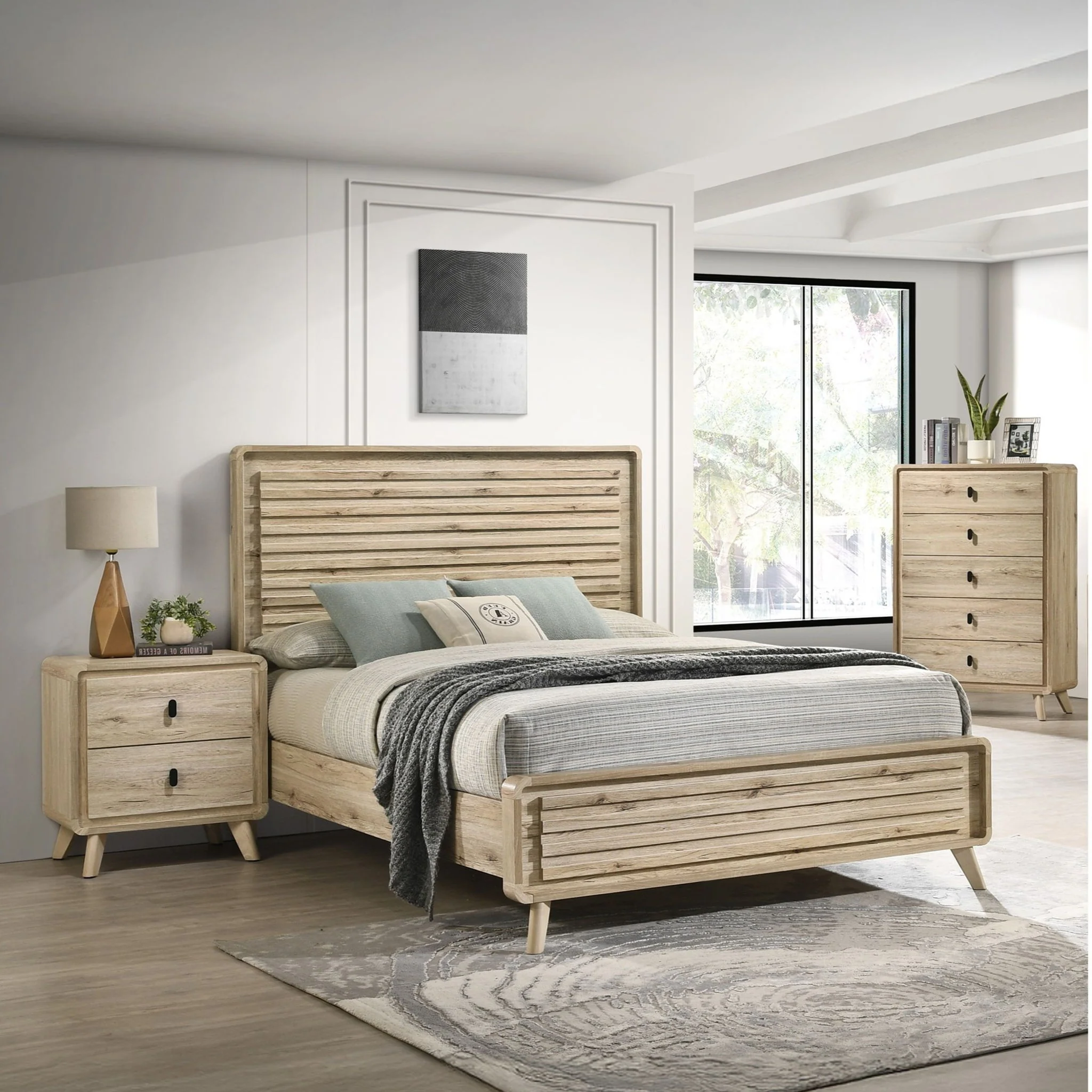 Chest With 5 Drawers - Beige - Image 4