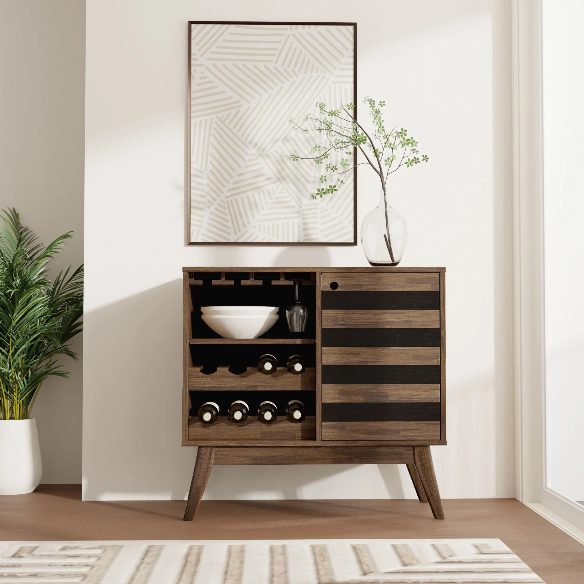 Clarkson - Wine Cabinet - Brown - Image 4
