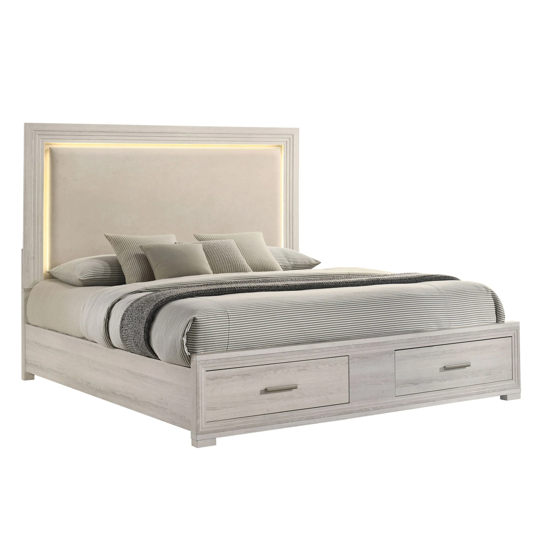 Colorado - Bedroom Set With Upholstered LED Headboard - Image 11