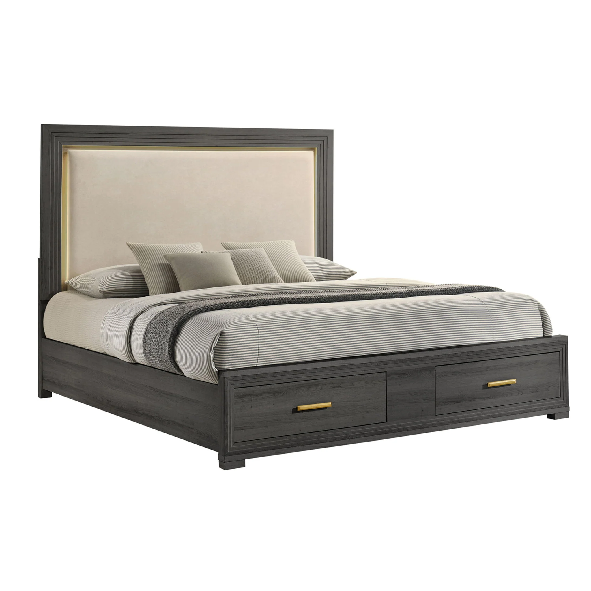 Colorado - Bedroom Set With Upholstered LED Headboard - Image 14
