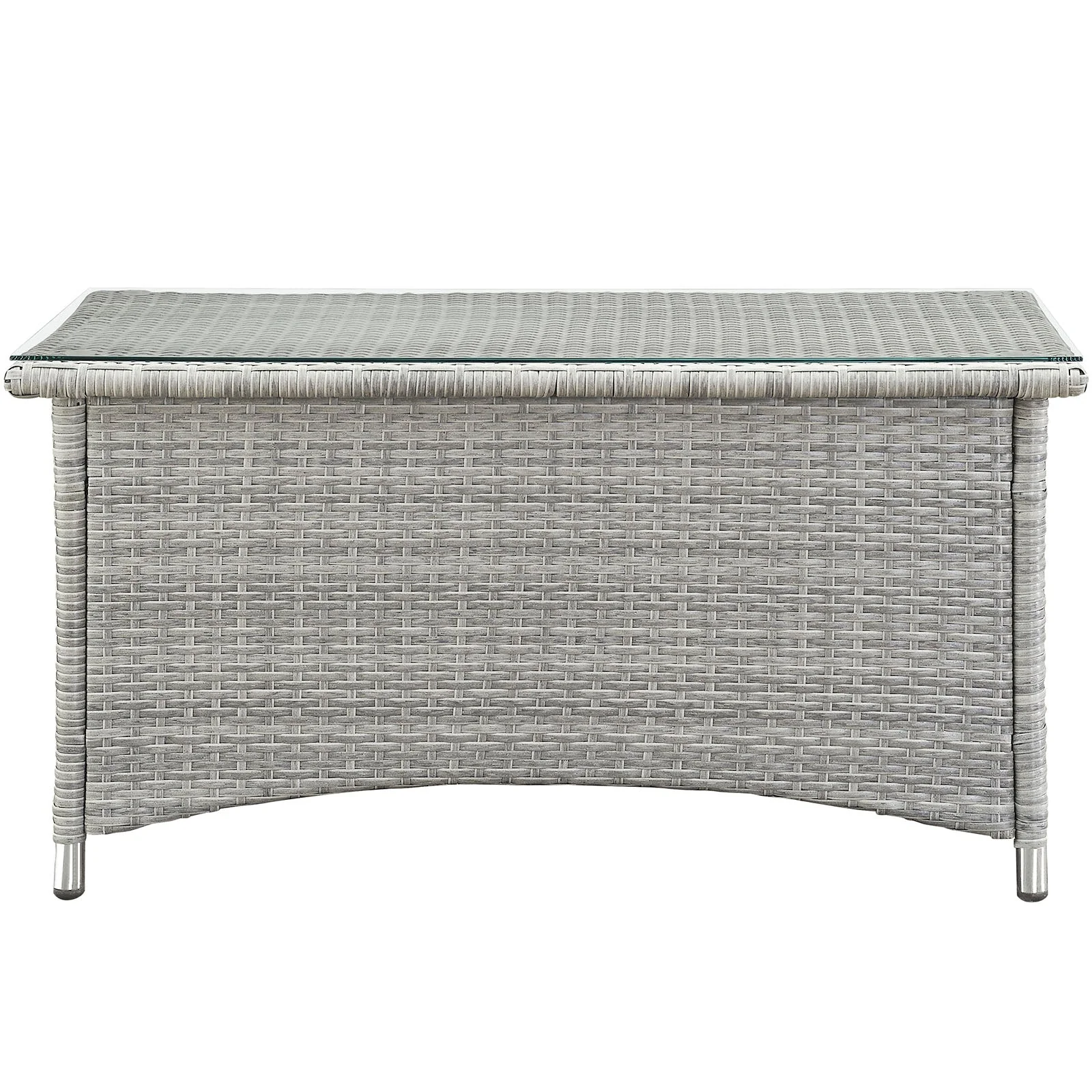 Complete 4-Piece Wicker Rattan Outdoor Patio Conversation Set for Garden, Deck and Backyard - Image 13
