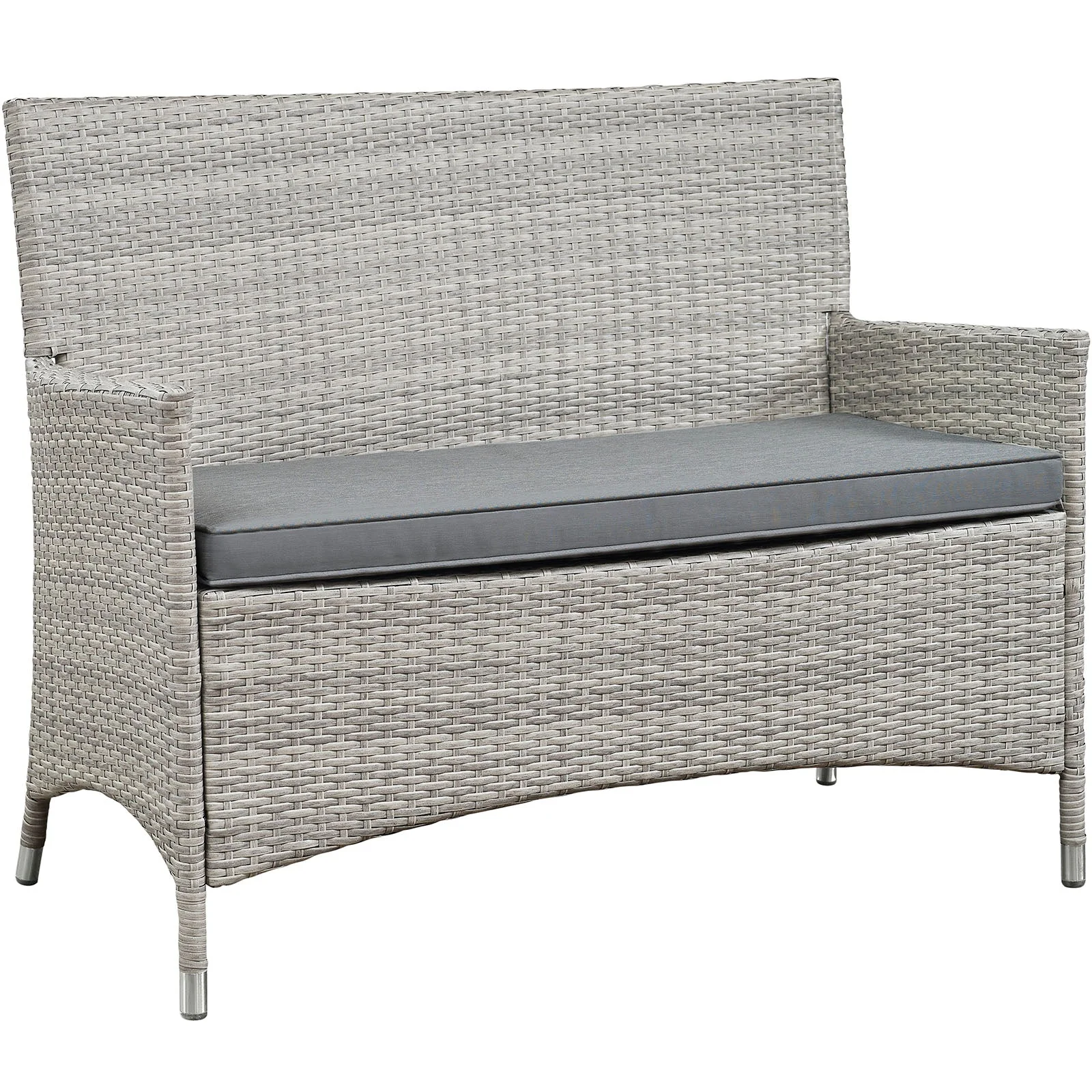 Complete 4-Piece Wicker Rattan Outdoor Patio Conversation Set for Garden, Deck and Backyard - Image 17
