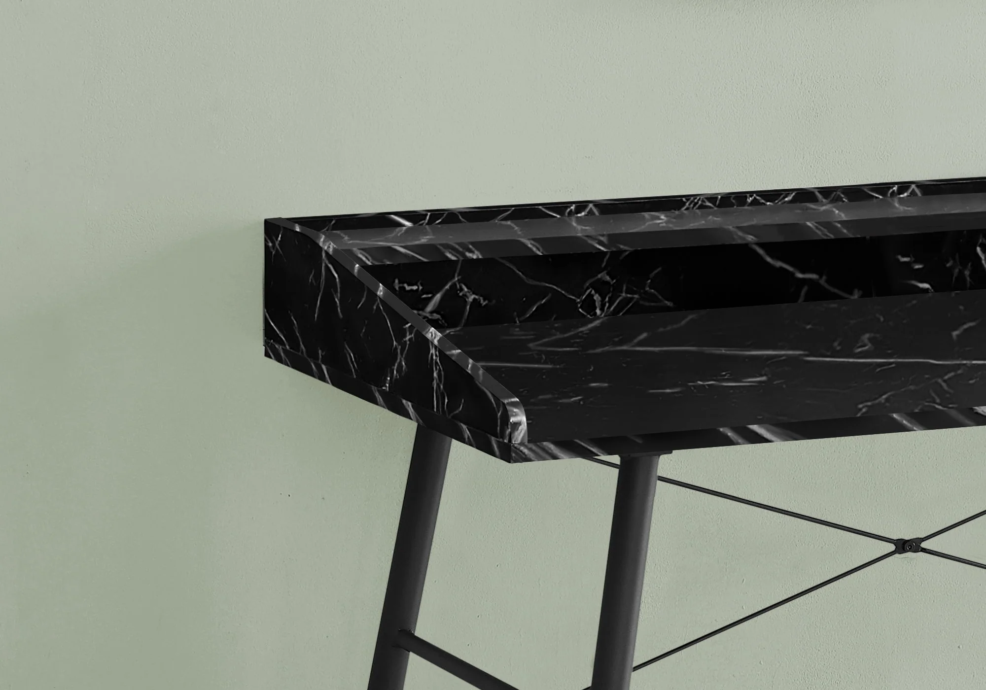 Computer Desk For Home Office, Laptop Storage Shelves, Contemporary & Modern - Image 17