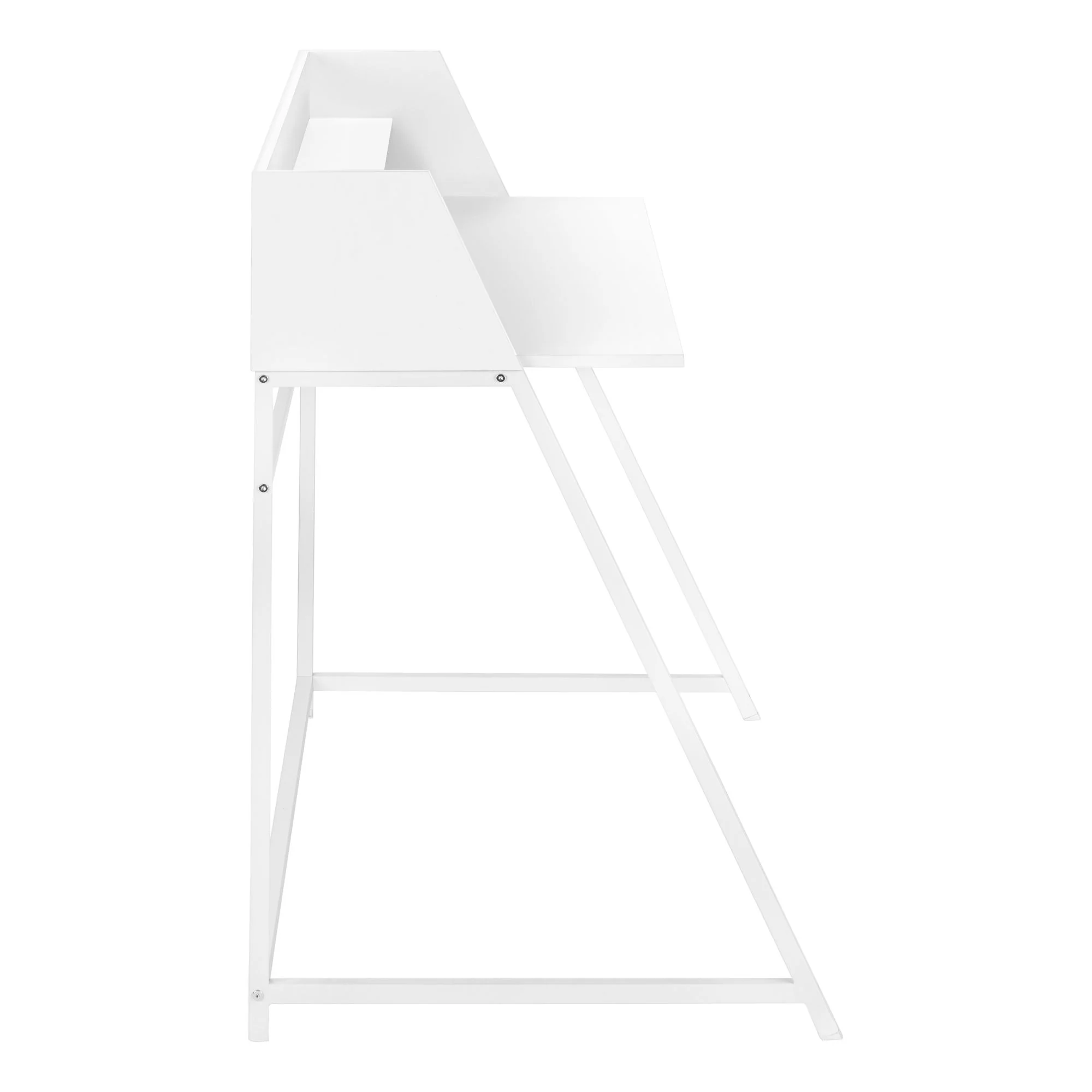 Computer Desk For Home Office, Laptop, Storage Shelves, Marble Look Contemporary & Modern - Image 35