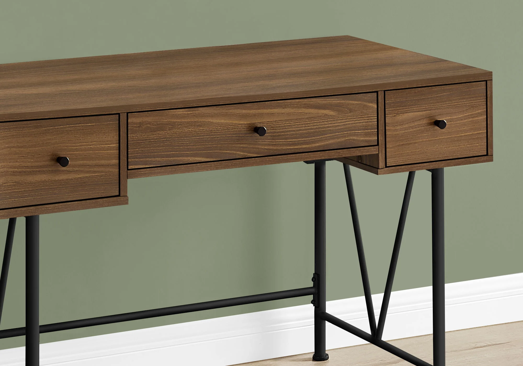 Computer Desk For Home Office, Stylish Design, Storage Drawers, Transitional - Image 17