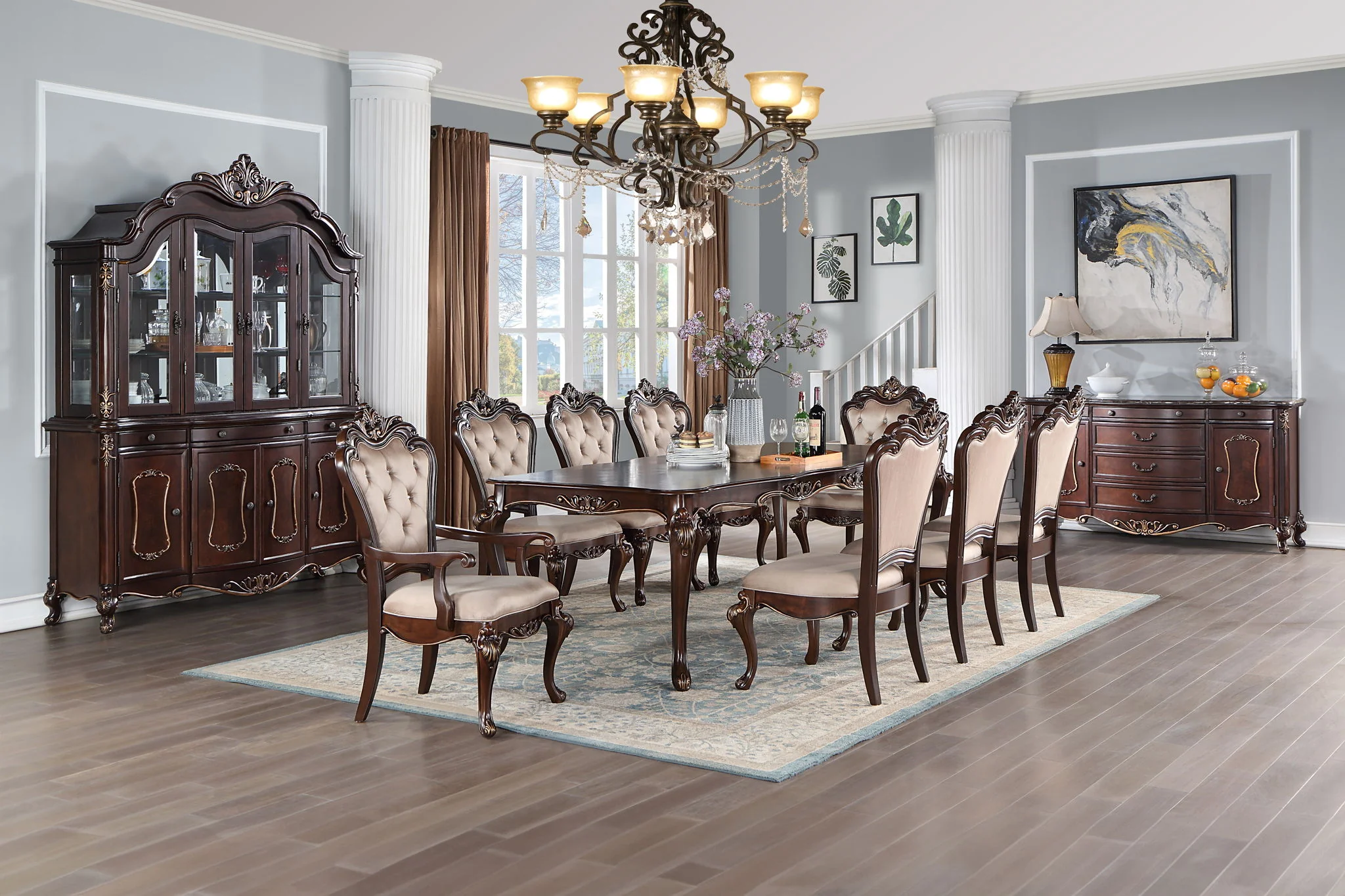 Constantine - China Cabinet Top - Cherry - Image 3