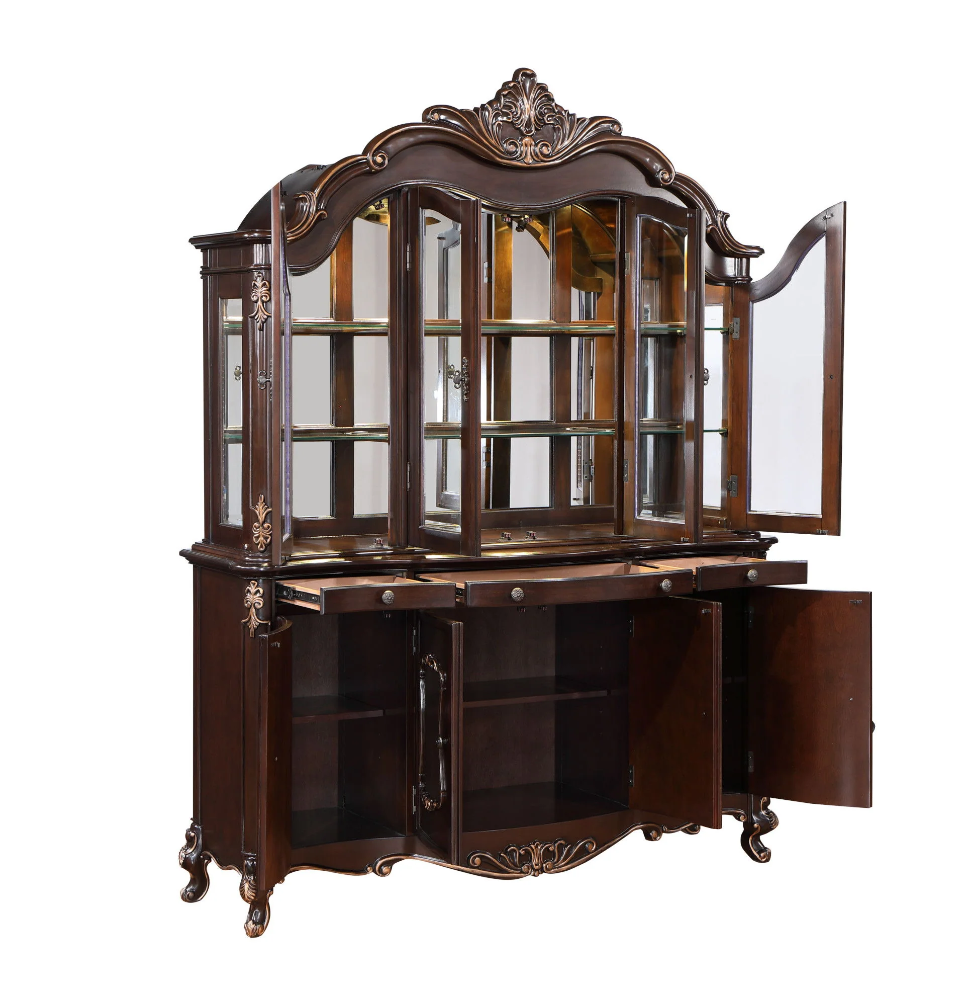 Constantine - China Cabinet Top - Cherry - Image 5