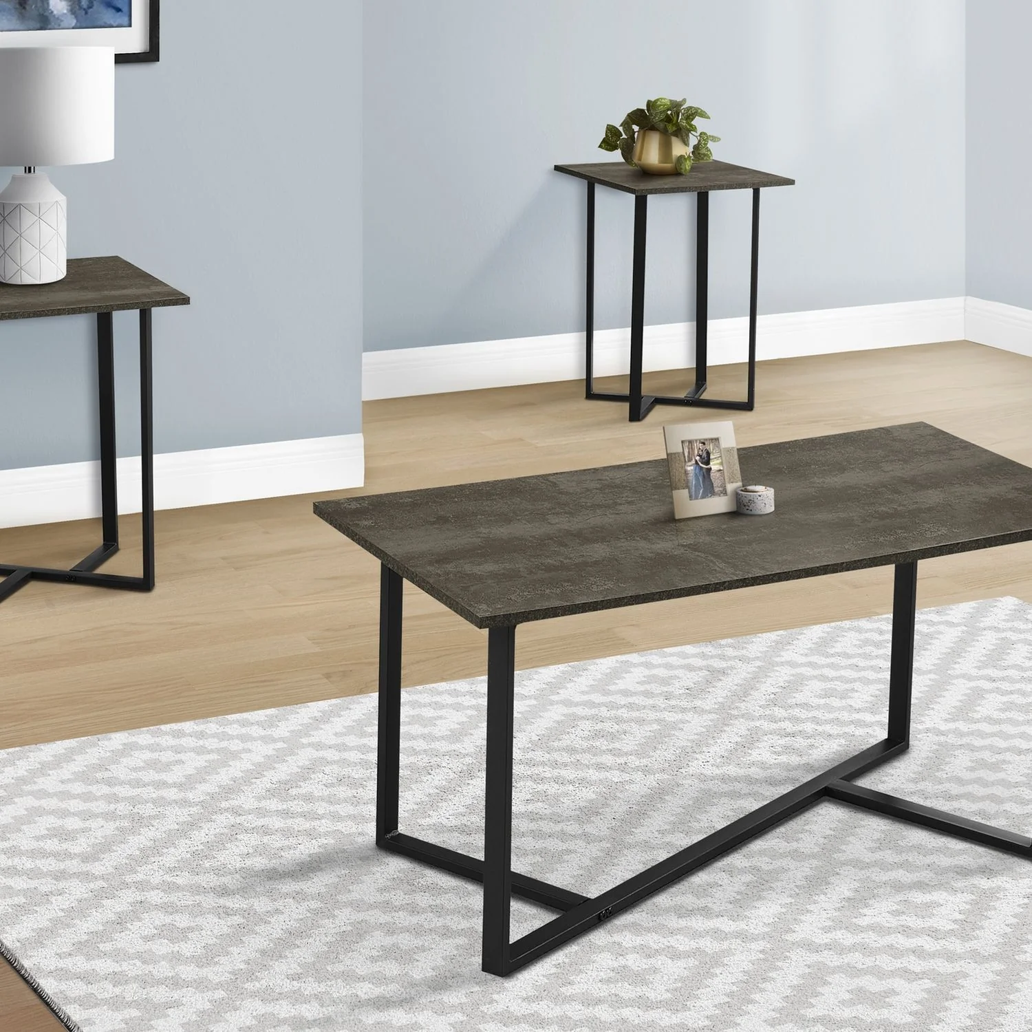 Contemporary 3 Piece Table Set - Image 8