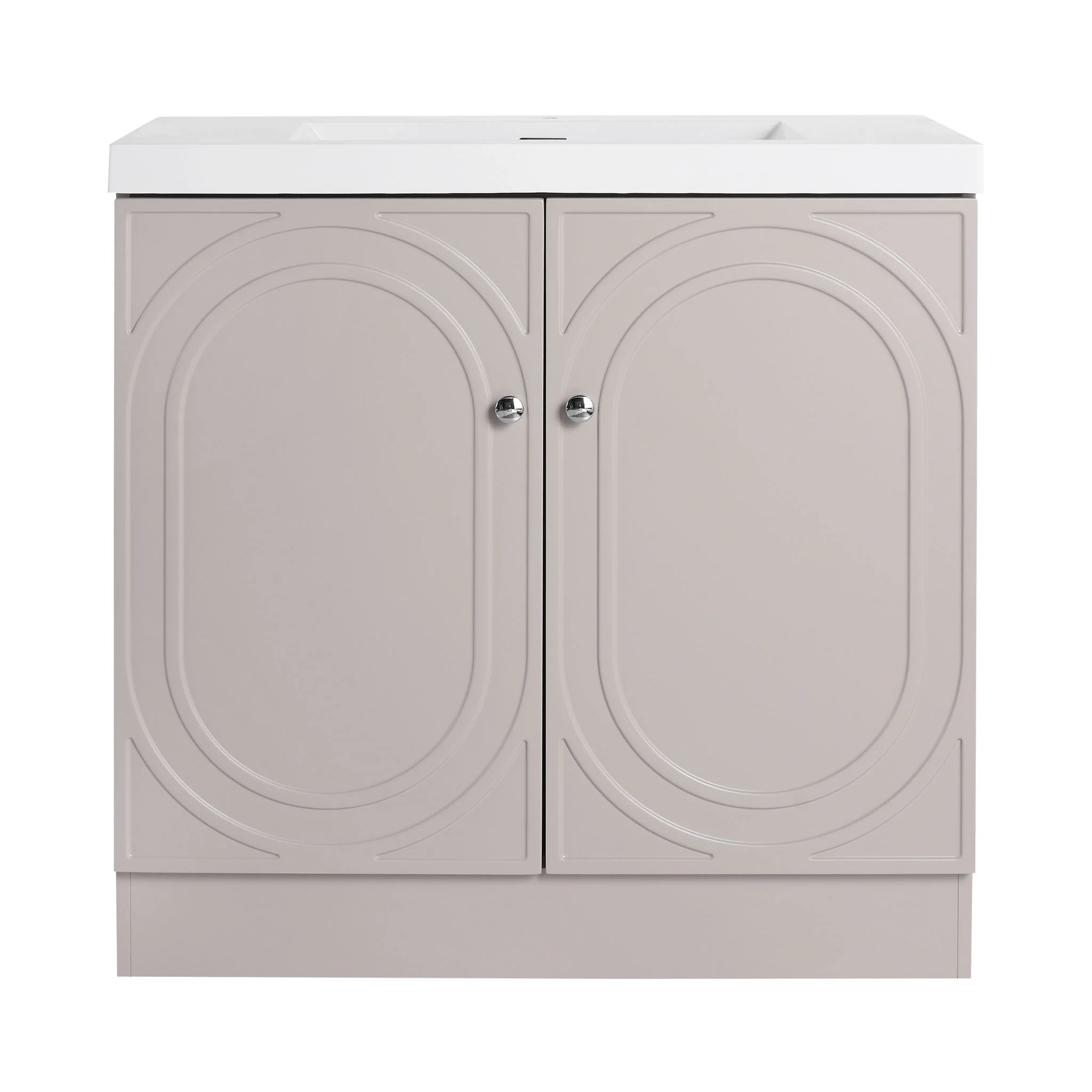 Contemporary Freestanding Bathroom Vanity With Resin Sink & Soft-Close Cabinet Doors - Image 10