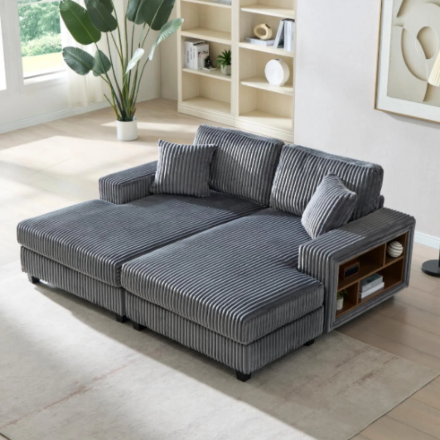 Convertible Sectional Sofa, Sleeper Oversized Living Room Lounge - Image 20