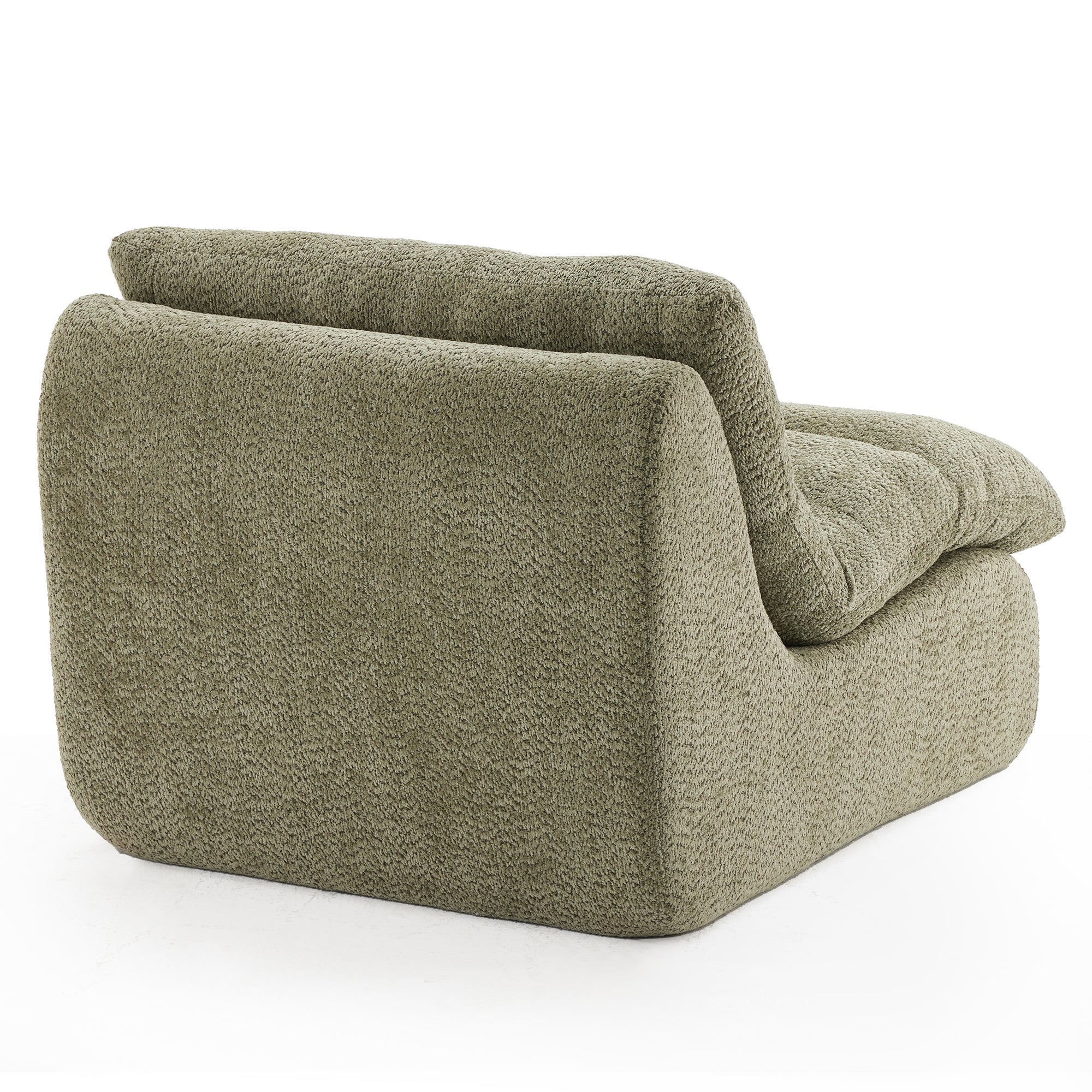 Corinth 41" Modern Upholstered Armchair Ergonomic Metal Frame Lounge Chair - Image 7