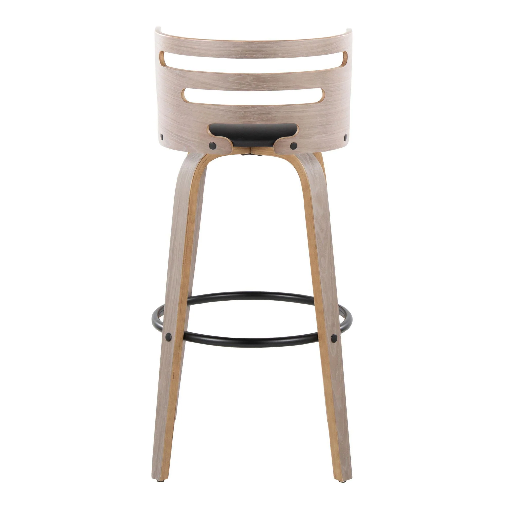 Cosini - Mid Century Modern Fixed Height, Barstool & Swivel And Round Footrest (Set of 2) - Image 9