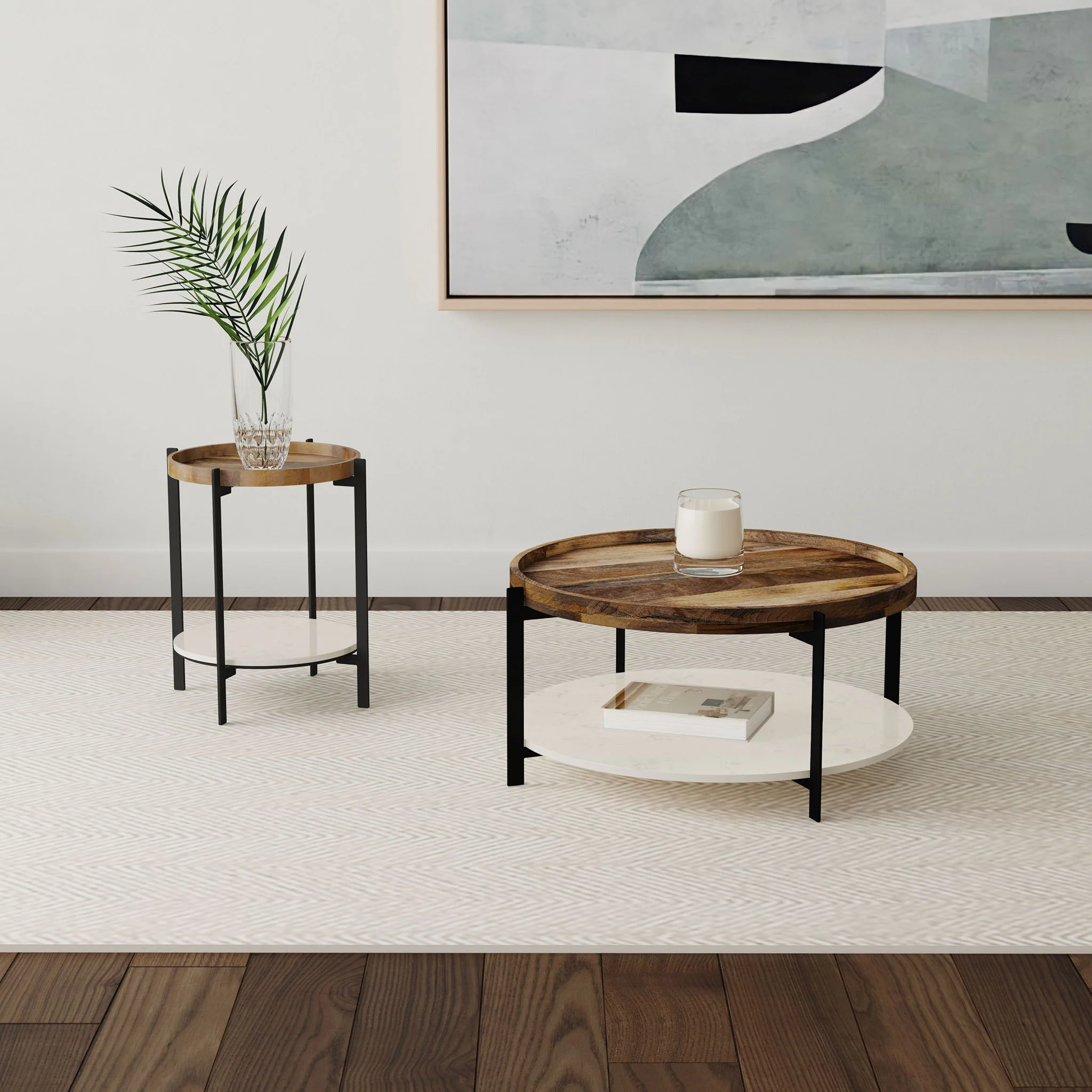 Cowper - Round End Table - Natural - Image 2