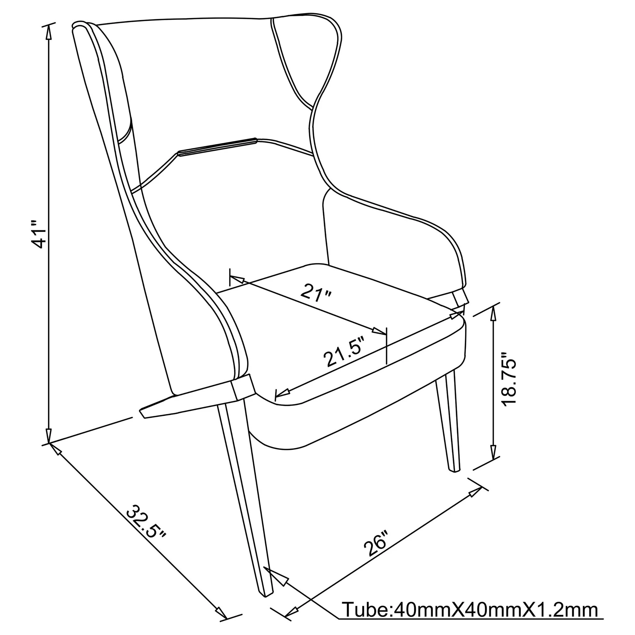 Crendon - Wingback Accent Chair - Image 12