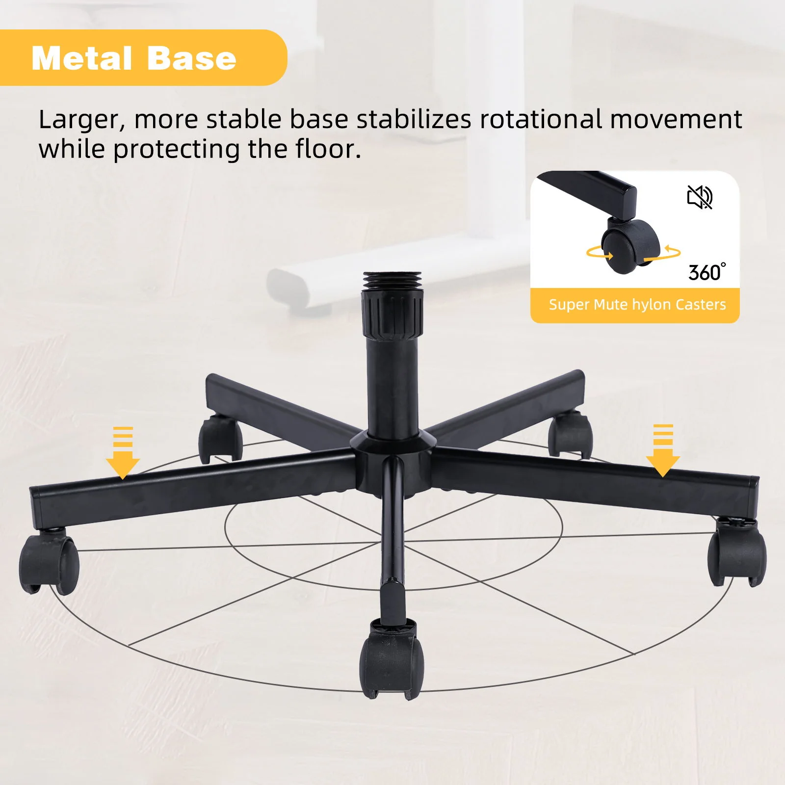 Criss Cross Armrest Office Chair With Wheels - Image 38