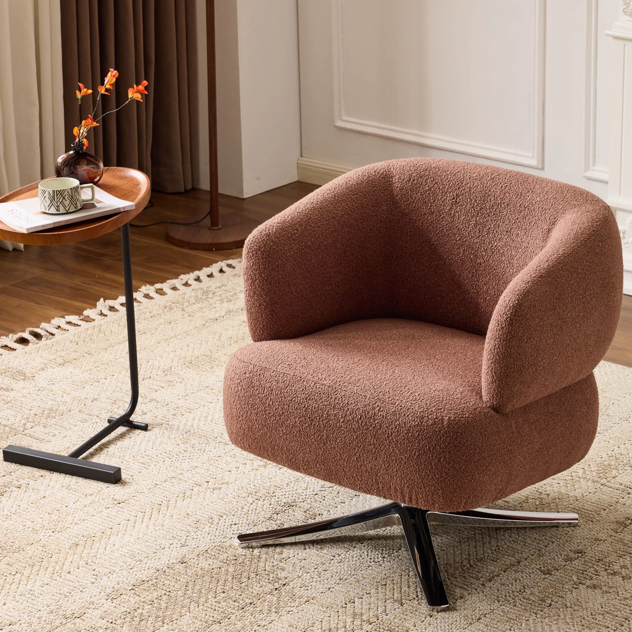 Cuddle Style Leisure Swivel Sofa Chair - Image 12