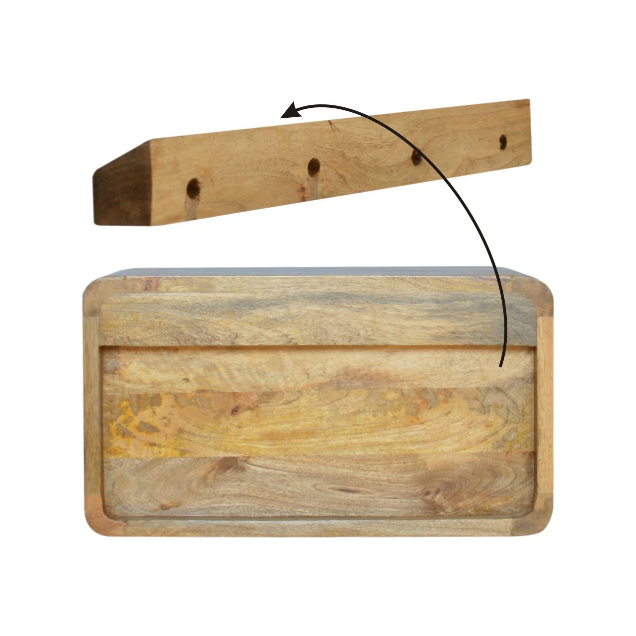 Curve Upper Slot Floating Nightstand - Image 42