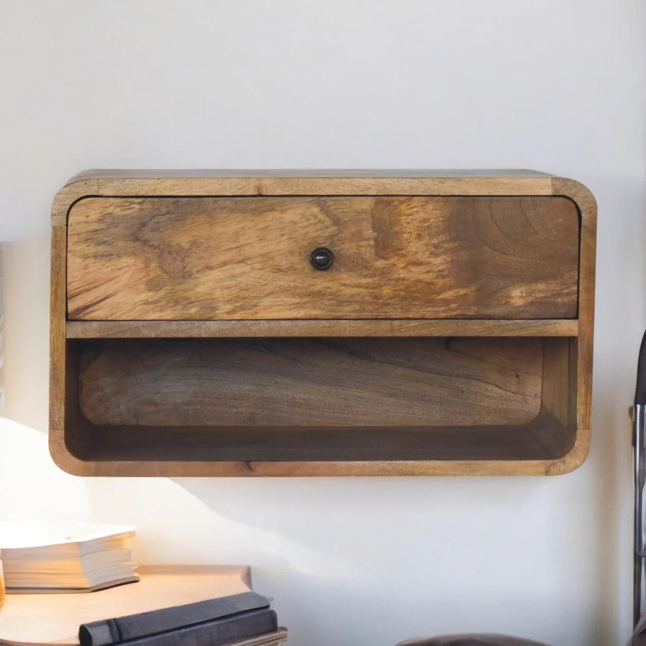 Curve Upper Slot Floating Nightstand - Image 6