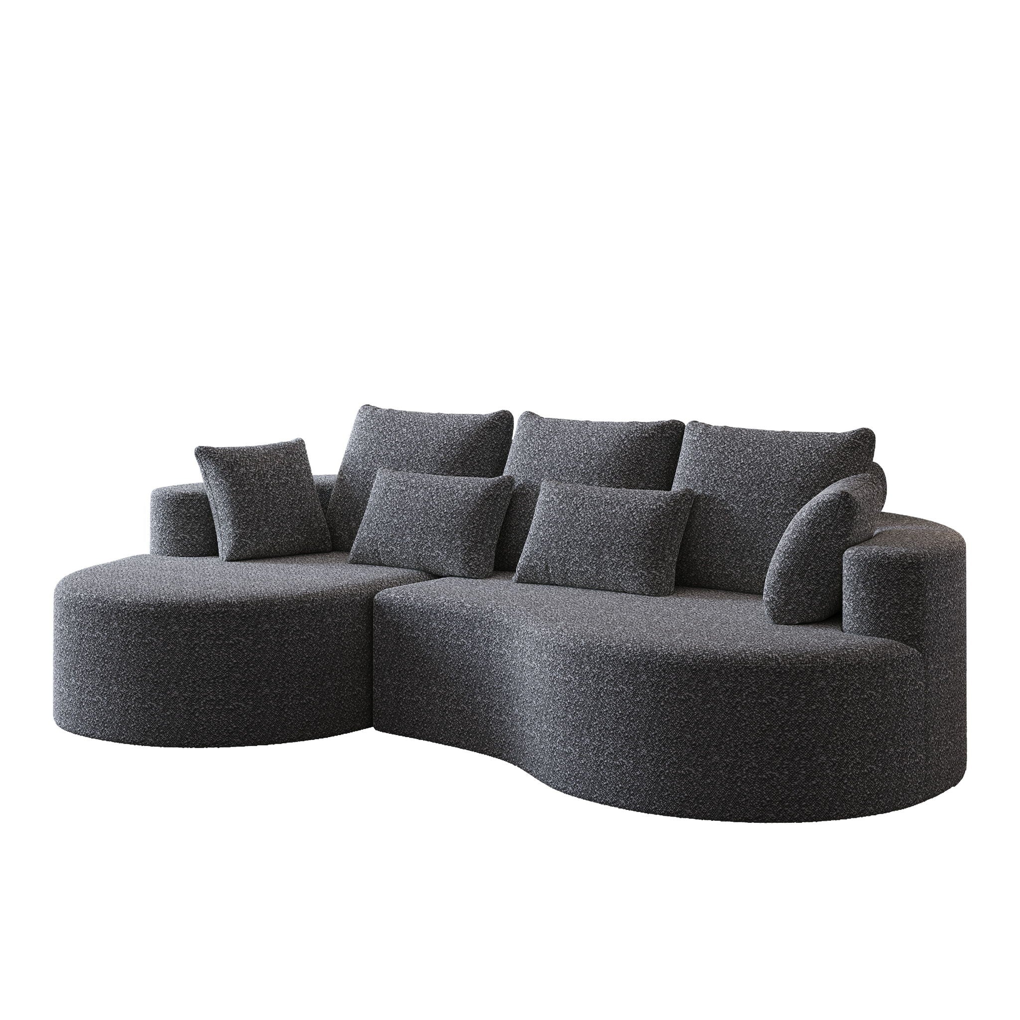 Curved Oversized Sectional Sofa With Extra Deep Seat - Image 11