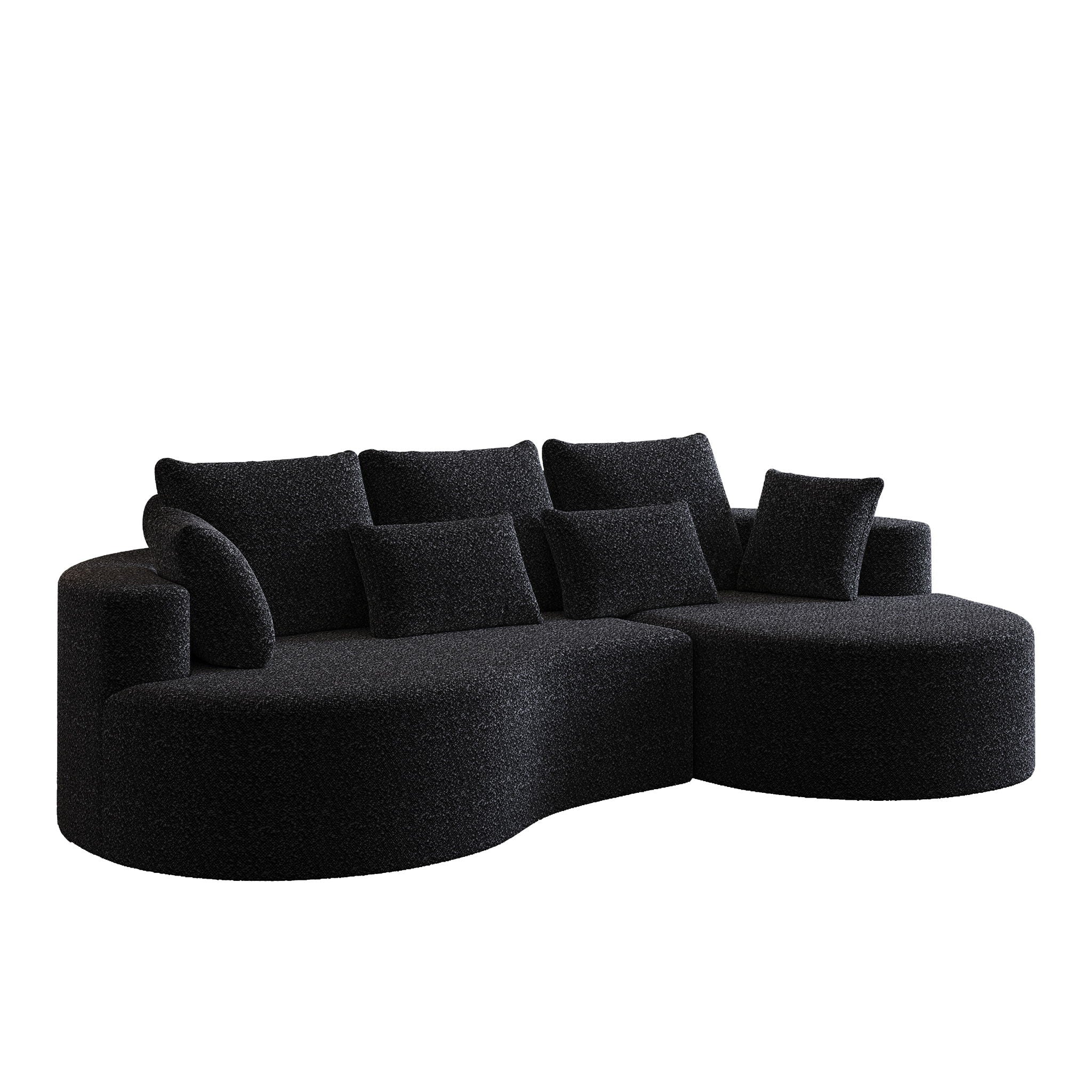 Curved Oversized Sectional Sofa With Extra Deep Seat - Image 22