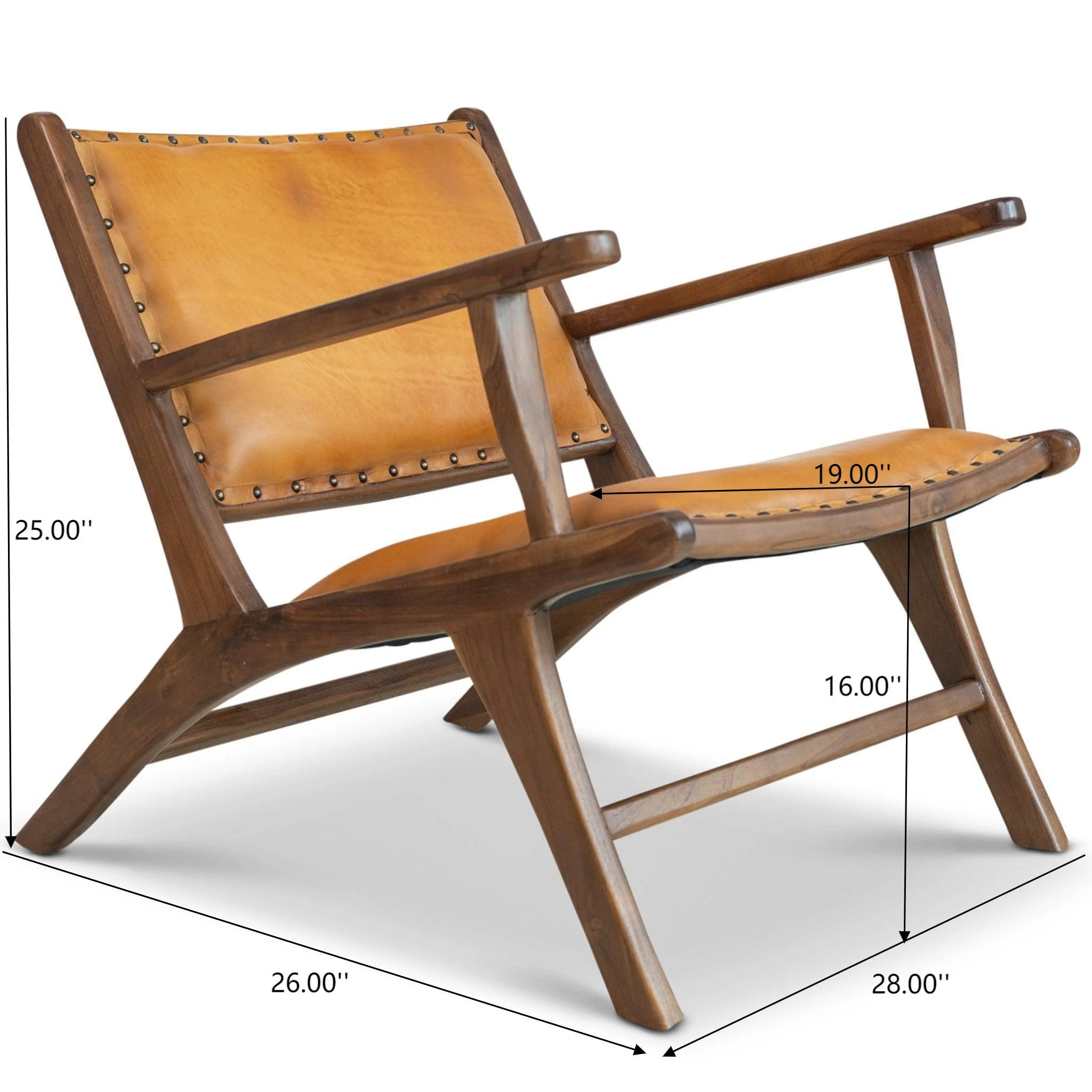 Daniel - Arm Chair - Brown / Tan - Image 2