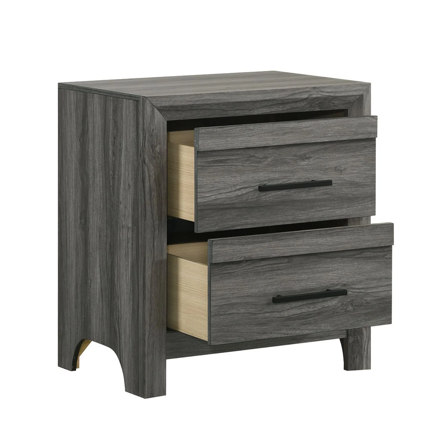 Denver - 2 Drawer Nightstand - Gray - Image 5